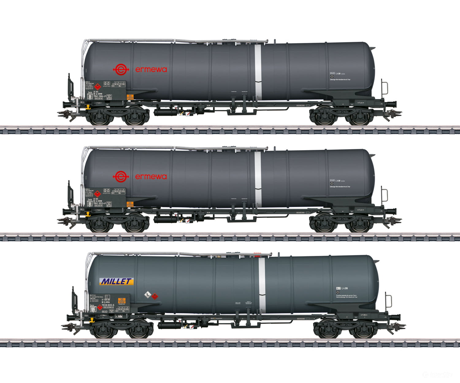 Marklin 47551 HO Type Zacns Tank Car Set European Freight Cars