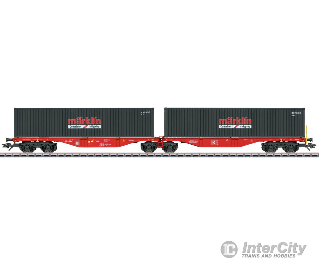 Marklin 47812 DB AG Type Sggrss 80 Double Container Transport Car - Default Title (IC-MARK-47812)