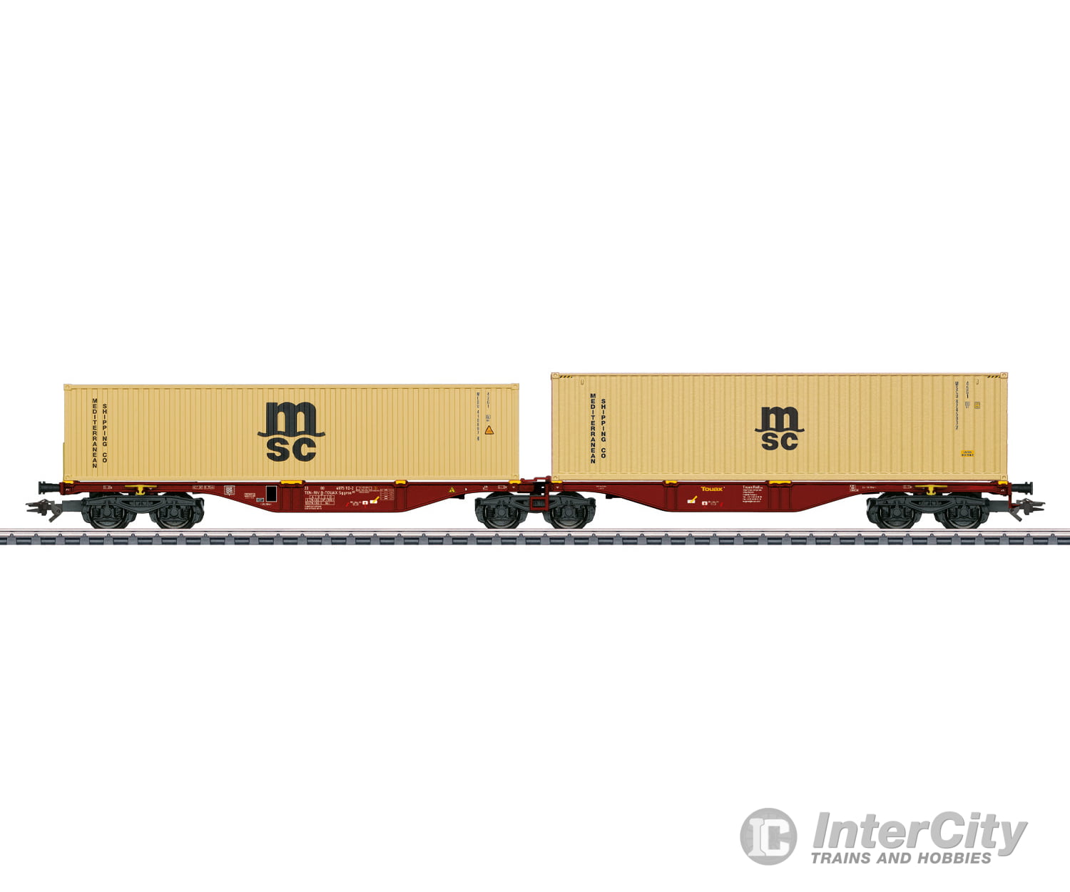 Marklin 47816 HO Type Sggrss 80 Double Container Transport Car European Freight Cars