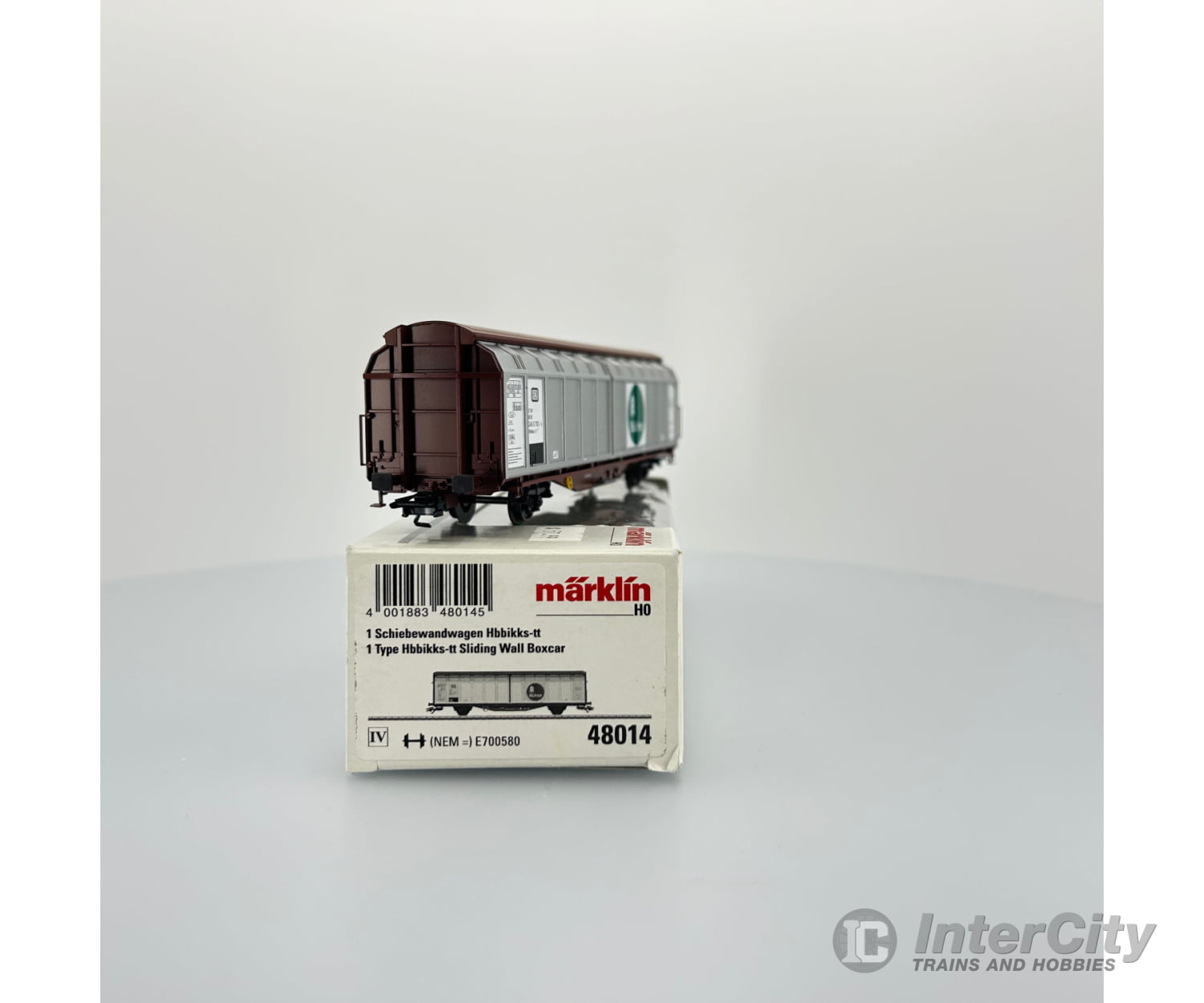 Marklin 48014 Ho Type Hbbikks-Tt Sliding Wall Boxcar Behler Db European Freight Cars