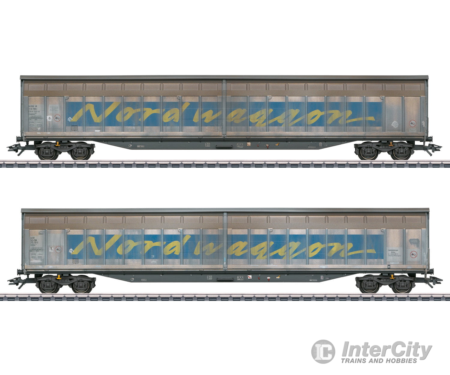 Marklin 48065 Transwaggon Sliding Wall Boxcar Set - Default Title (IC-MARK-48065)