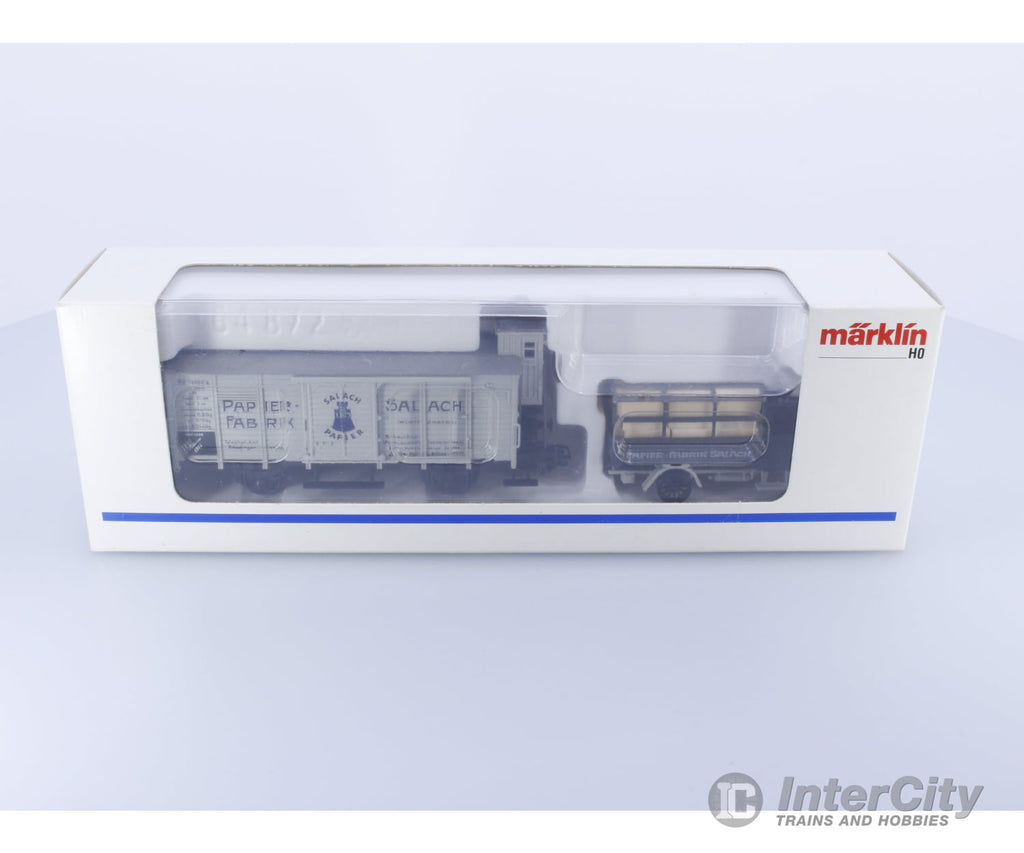 Marklin 48096 Ho Museum Wagon Set 1996 Papier-Fabrik Salach European Freight Cars