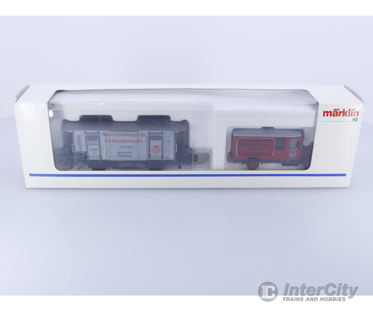 Marklin 48099 Ho Museum Car Set 1999 - Wurttemberg Land Sparkasse 48998 European Freight Cars