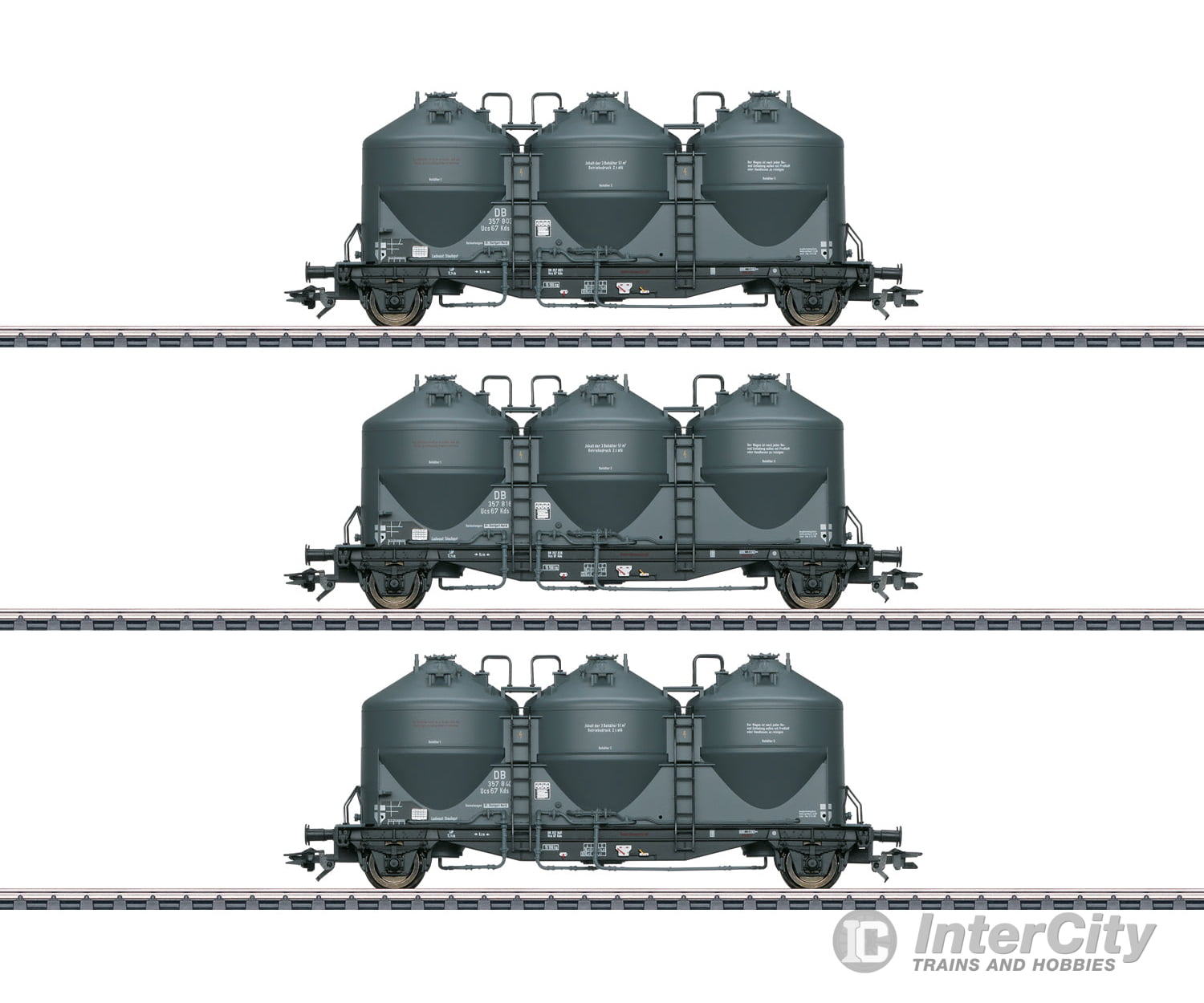 Marklin 48264 Ho Db Type Kds 67 Powder Silo Car Set European Freight Cars