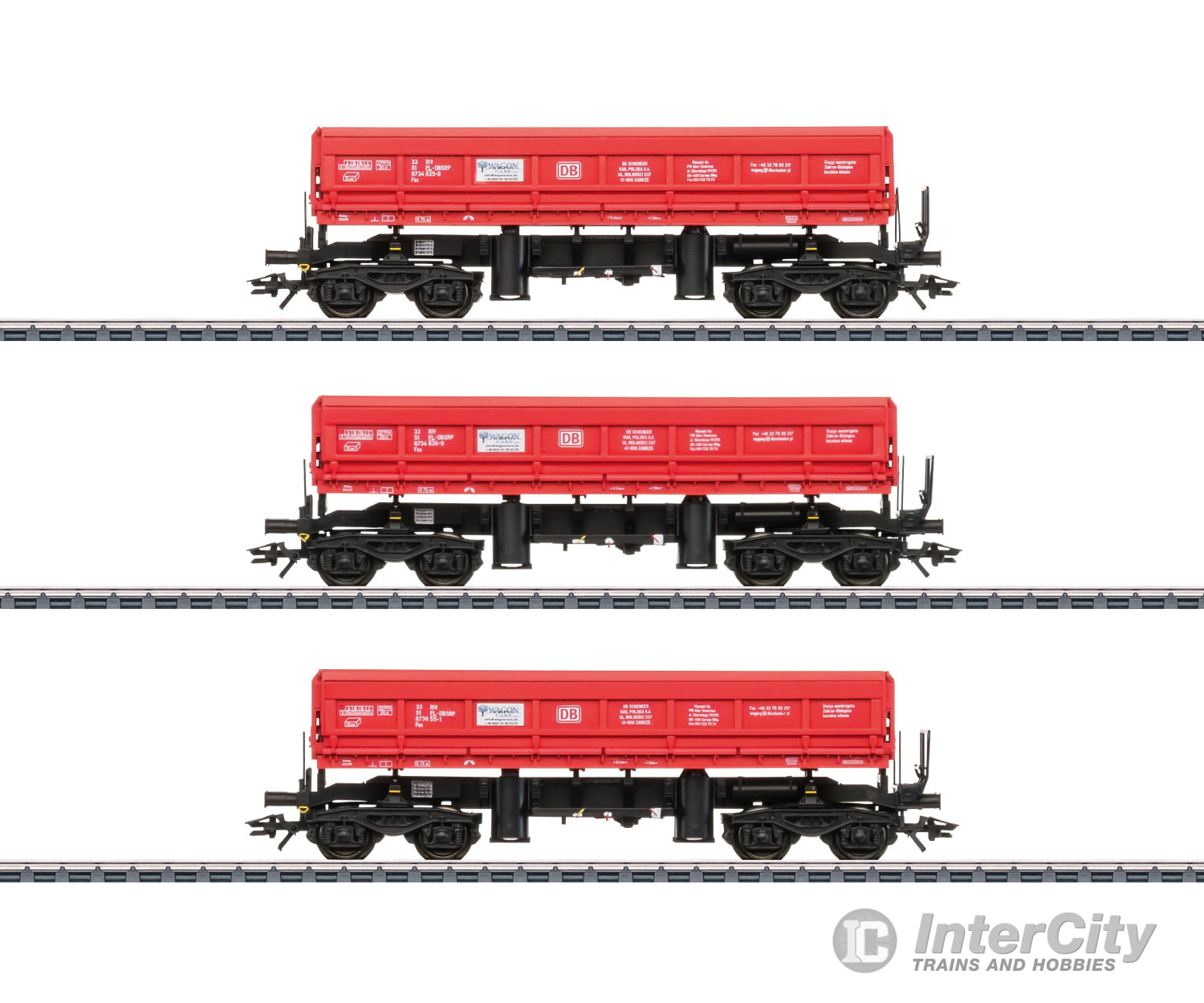 Marklin 48458 Ho Type Fas Side Dump Car Set European Freight Cars