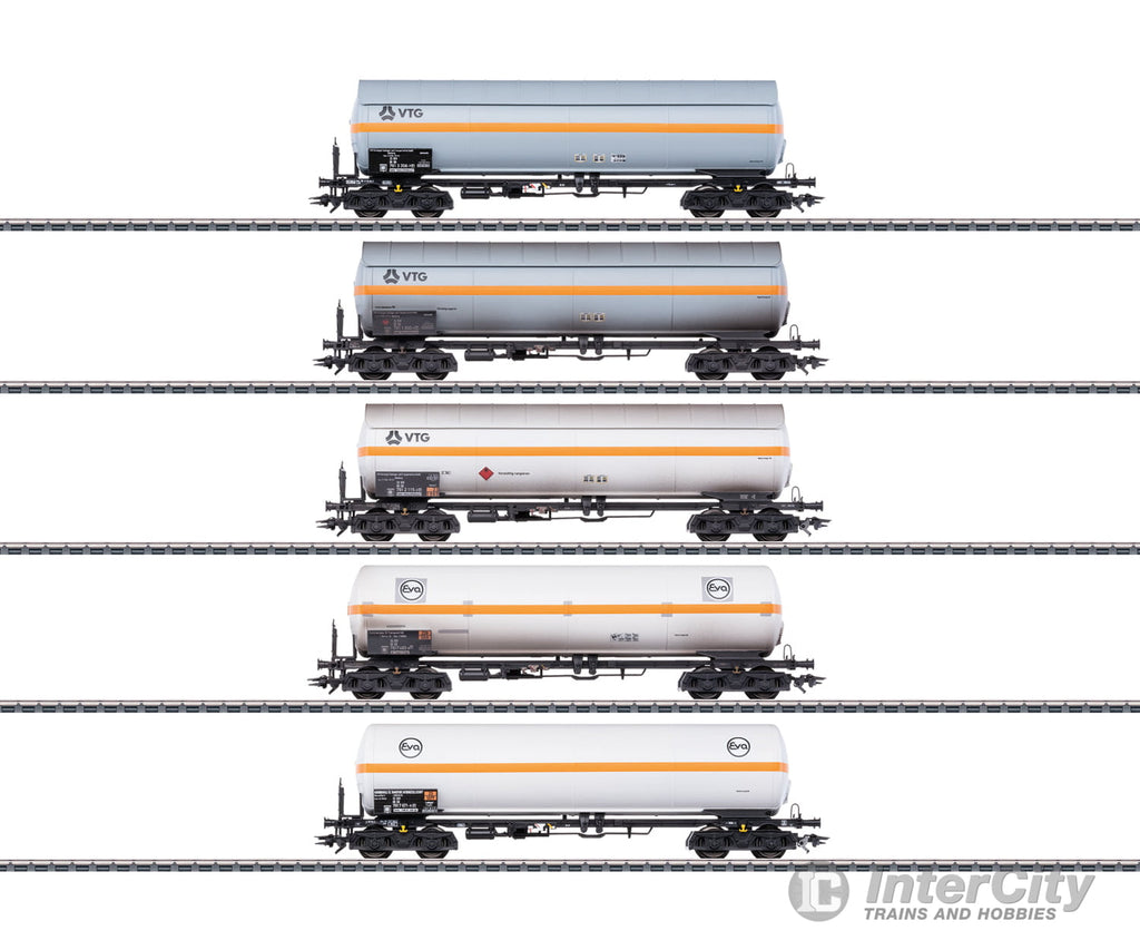 Marklin 48480 HO VTG and Eva Pressurized Gas Tank Car Set (MHI Exclusive Item) European Freight Cars