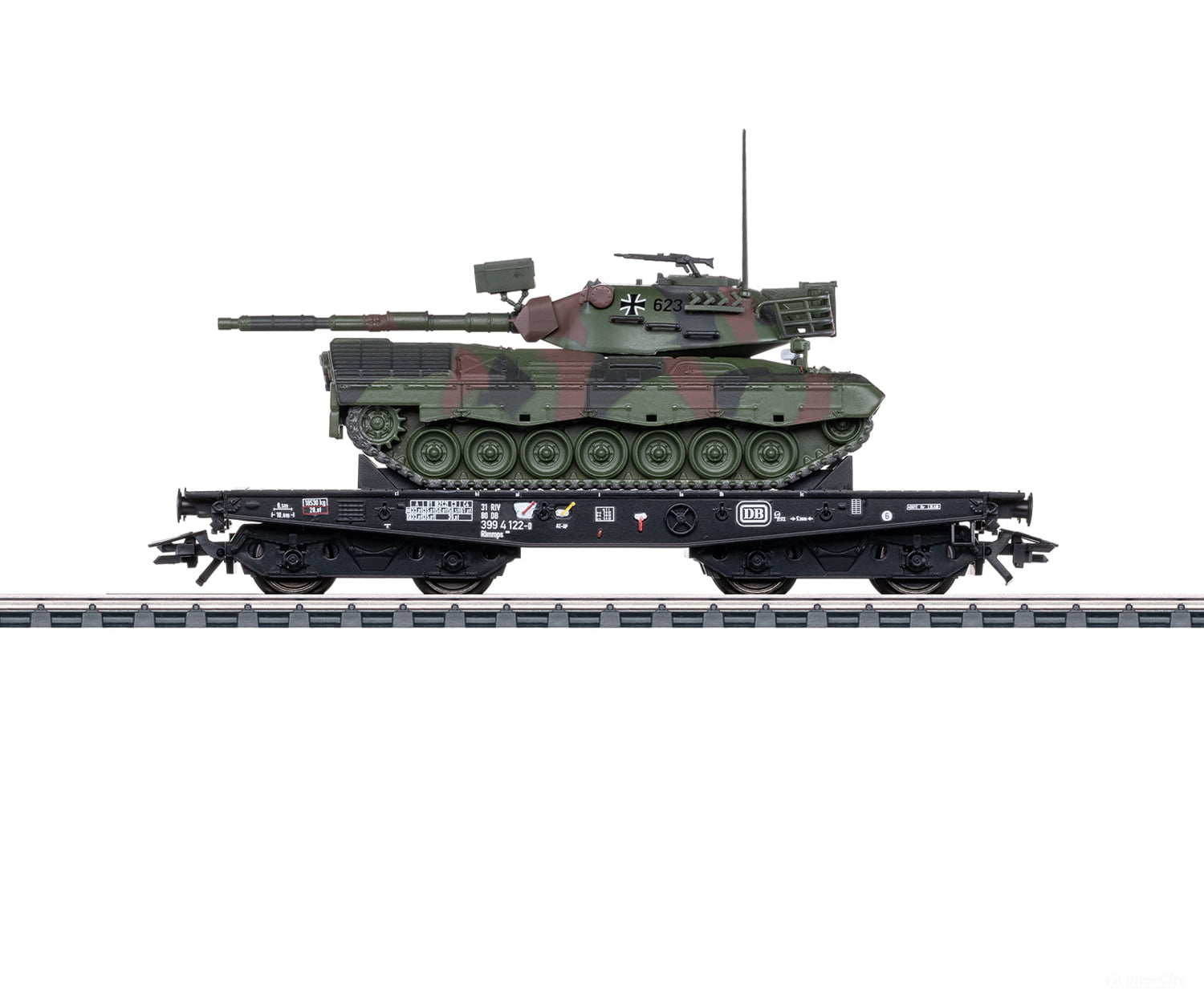 Marklin 48876 Ho Db Type Rlmmps Heavy-Duty Flat Car European Freight Cars
