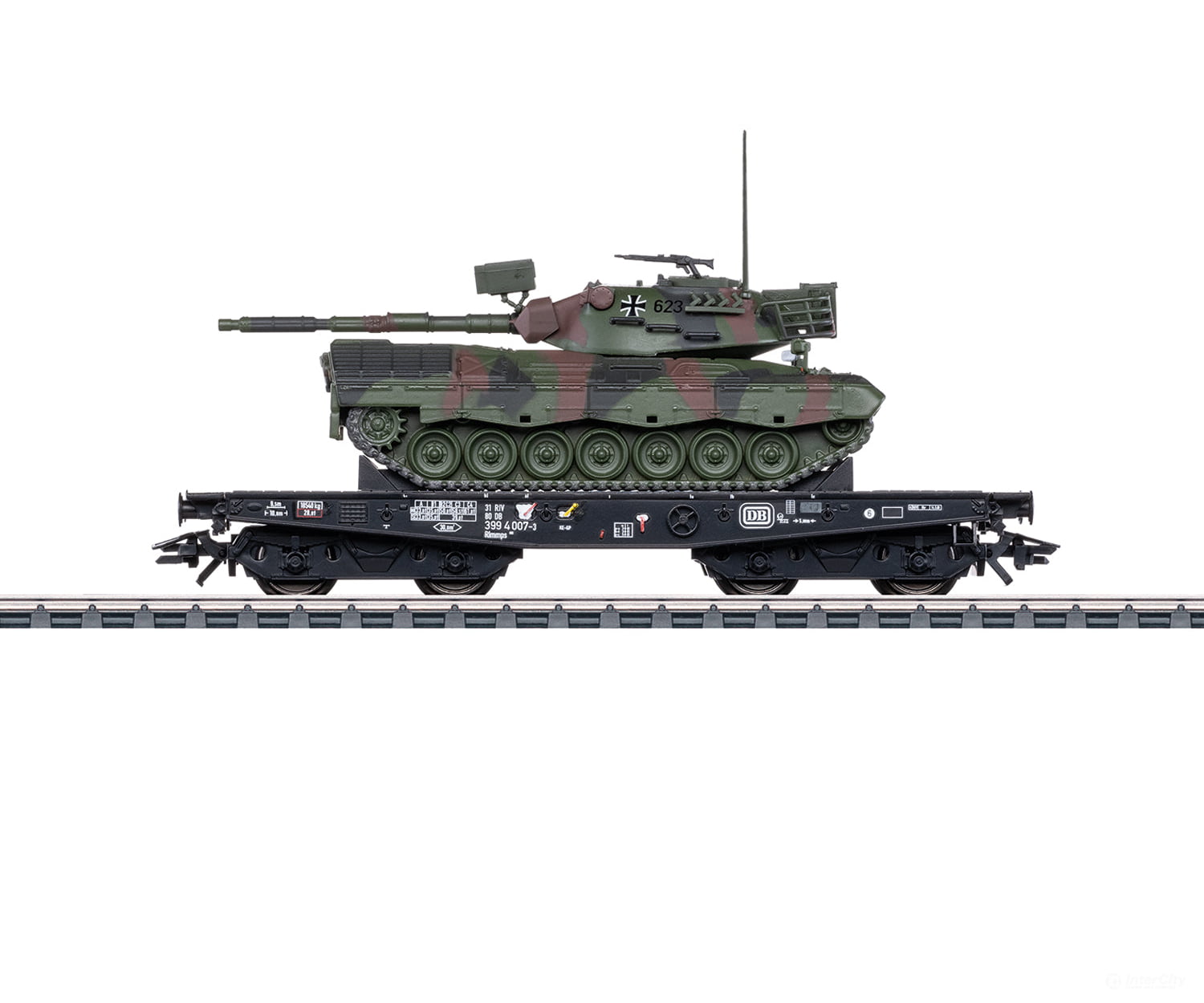 Marklin 48879 Ho Db Type Rlmmps Heavy-Duty Flat Car European Freight Cars