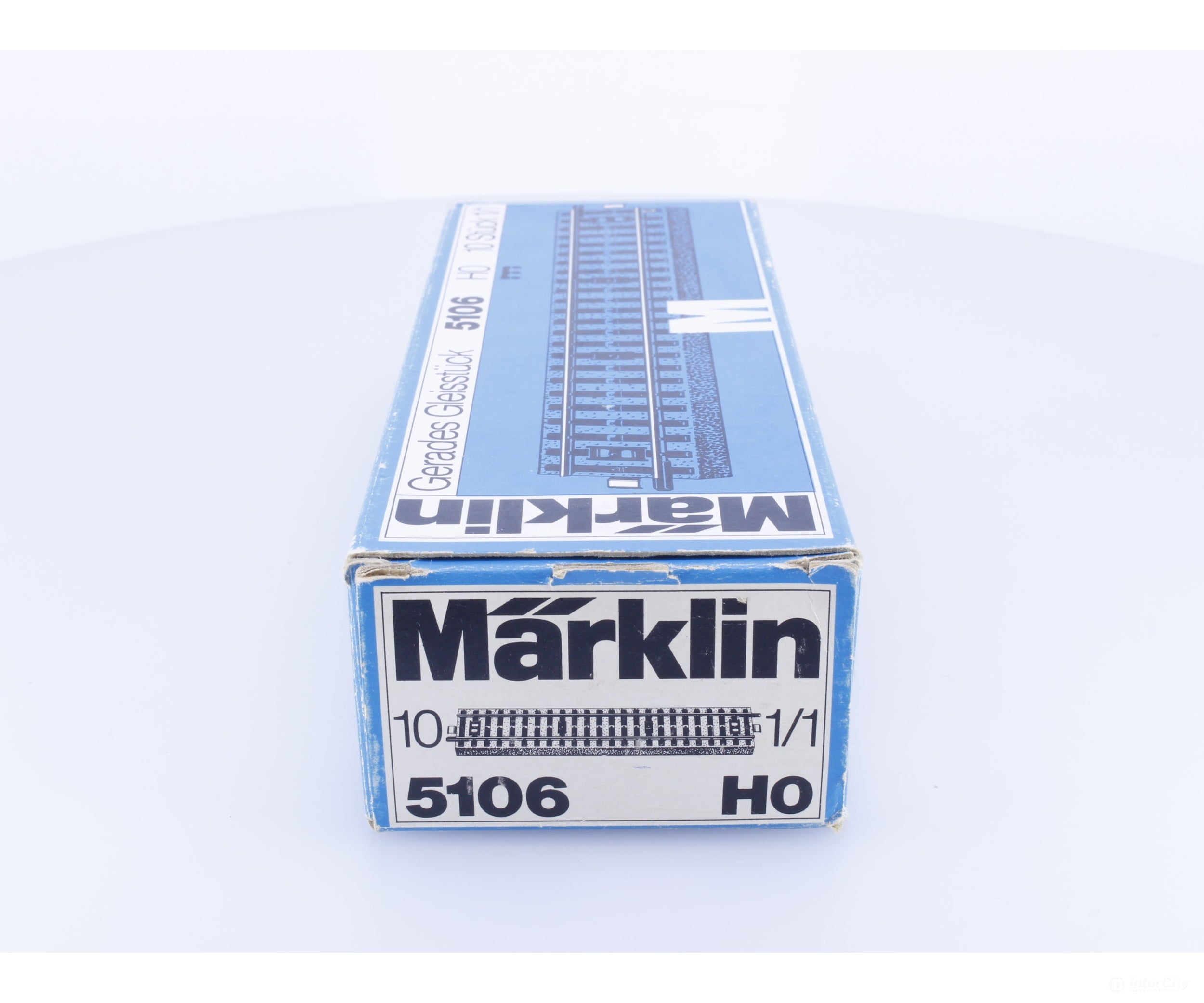 Marklin 5106 HO Straight Track Sections M Track 10 Pieces (#1) - Track & Turnouts