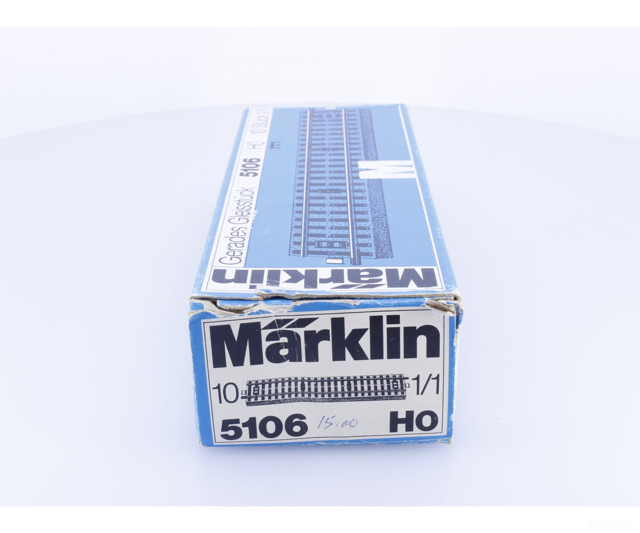 Marklin 5106 HO Straight Track Sections M Track 10 Pieces (#11) - Track & Turnouts