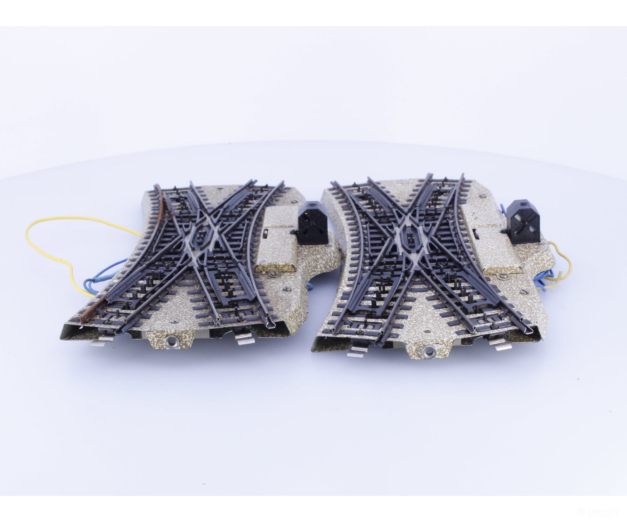 Marklin 5128 HO 2x Electric Double Slip Switch M Track - Track & Turnouts