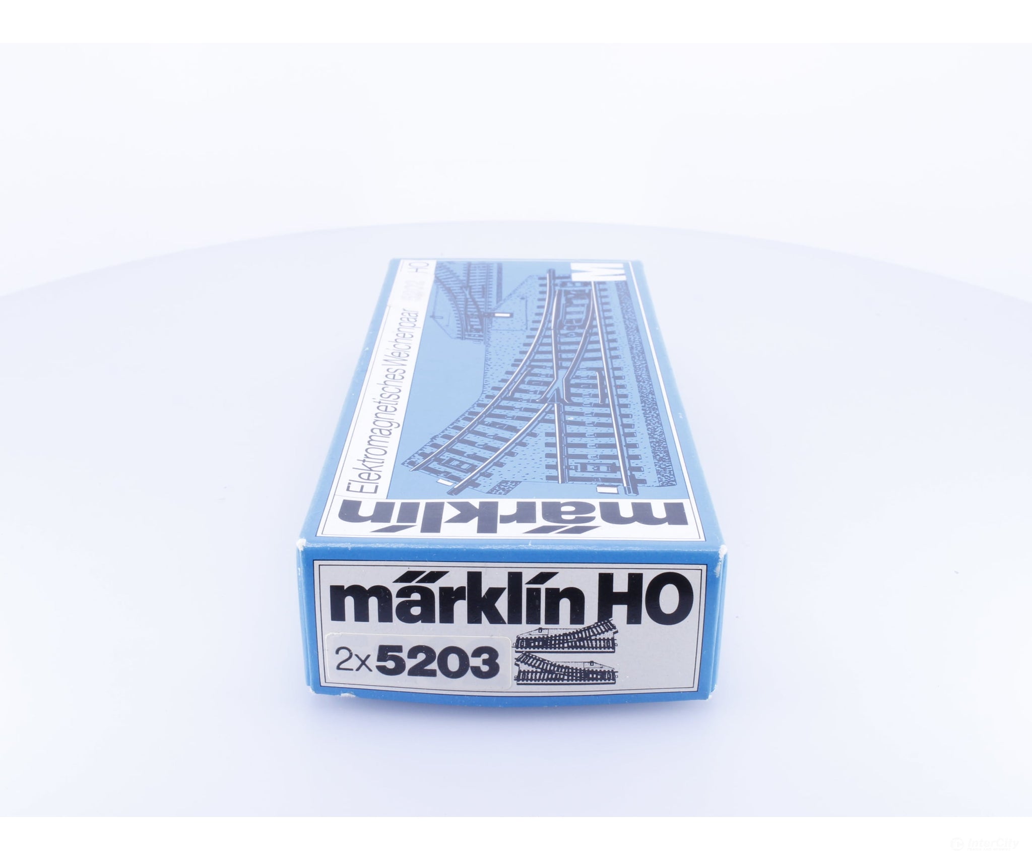 Marklin 5203 HO 1 Pair of Lefts Electric M Track Turnouts - Track & Turnouts