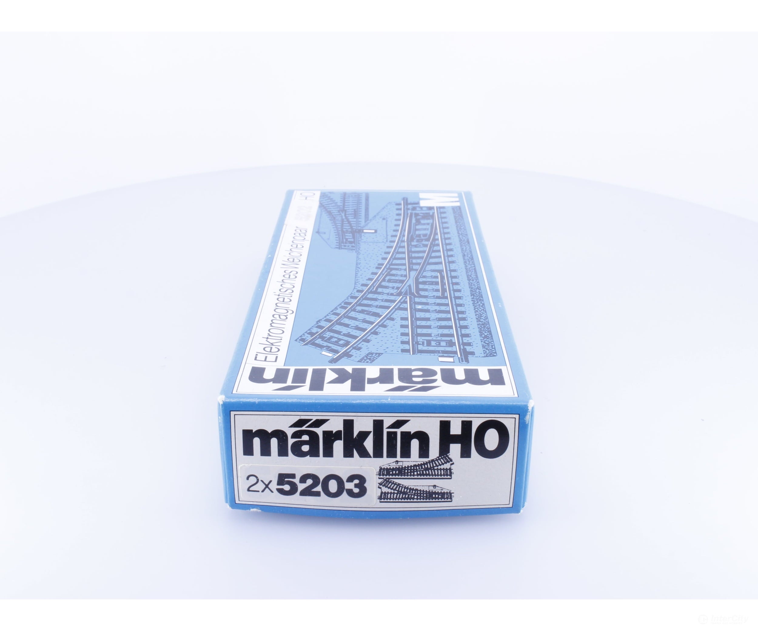 Marklin 5203 HO 1 Pair of Lefts Electric M Track Turnouts - Track & Turnouts