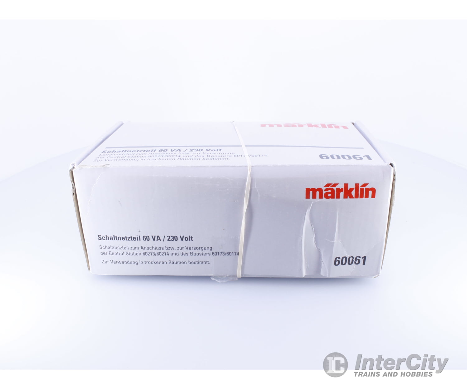 Marklin 60061 HO 220V 60W Power Transformer w/ European Plug (#1) Analog Throttles & Power