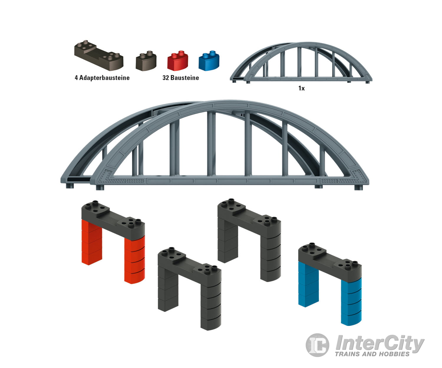 Marklin 72218 Marklin my world - Elevated Railroad Bridge Building Block Set - Default Title (IC-MARK-72218)