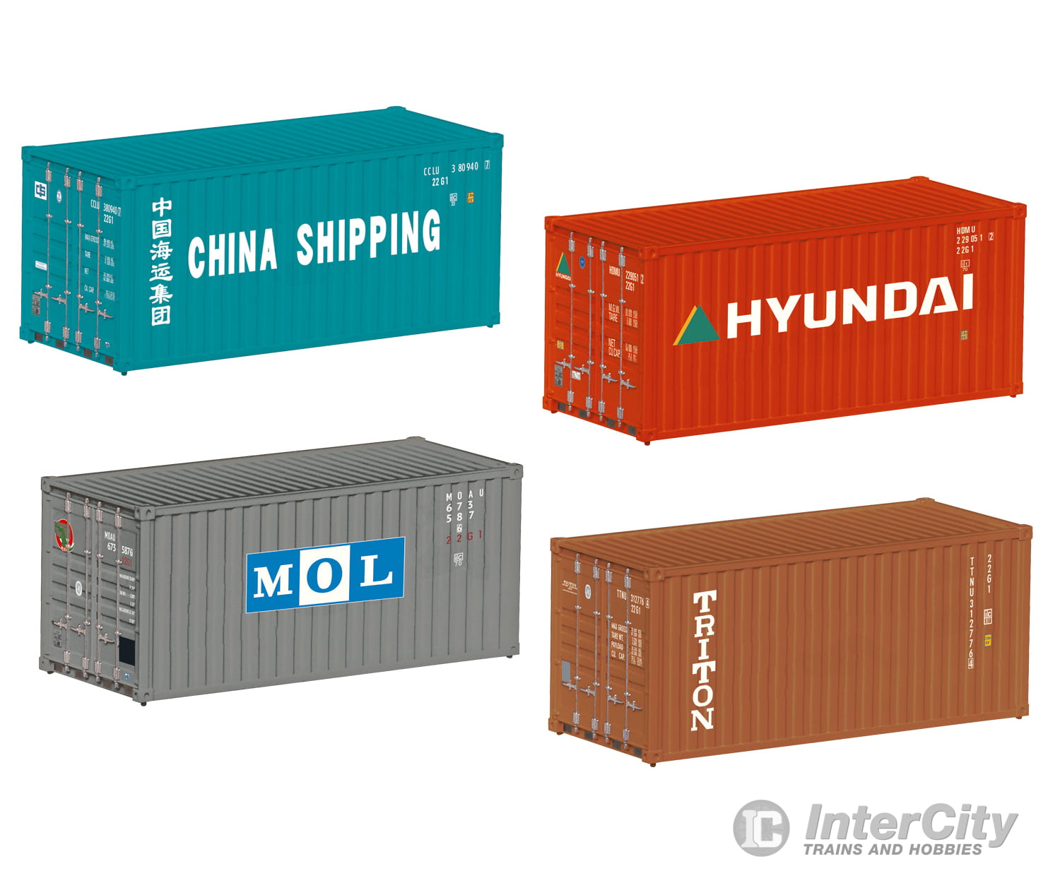 Marklin 76553 Ho 20-Foot Container Set Freight Loads & Containers