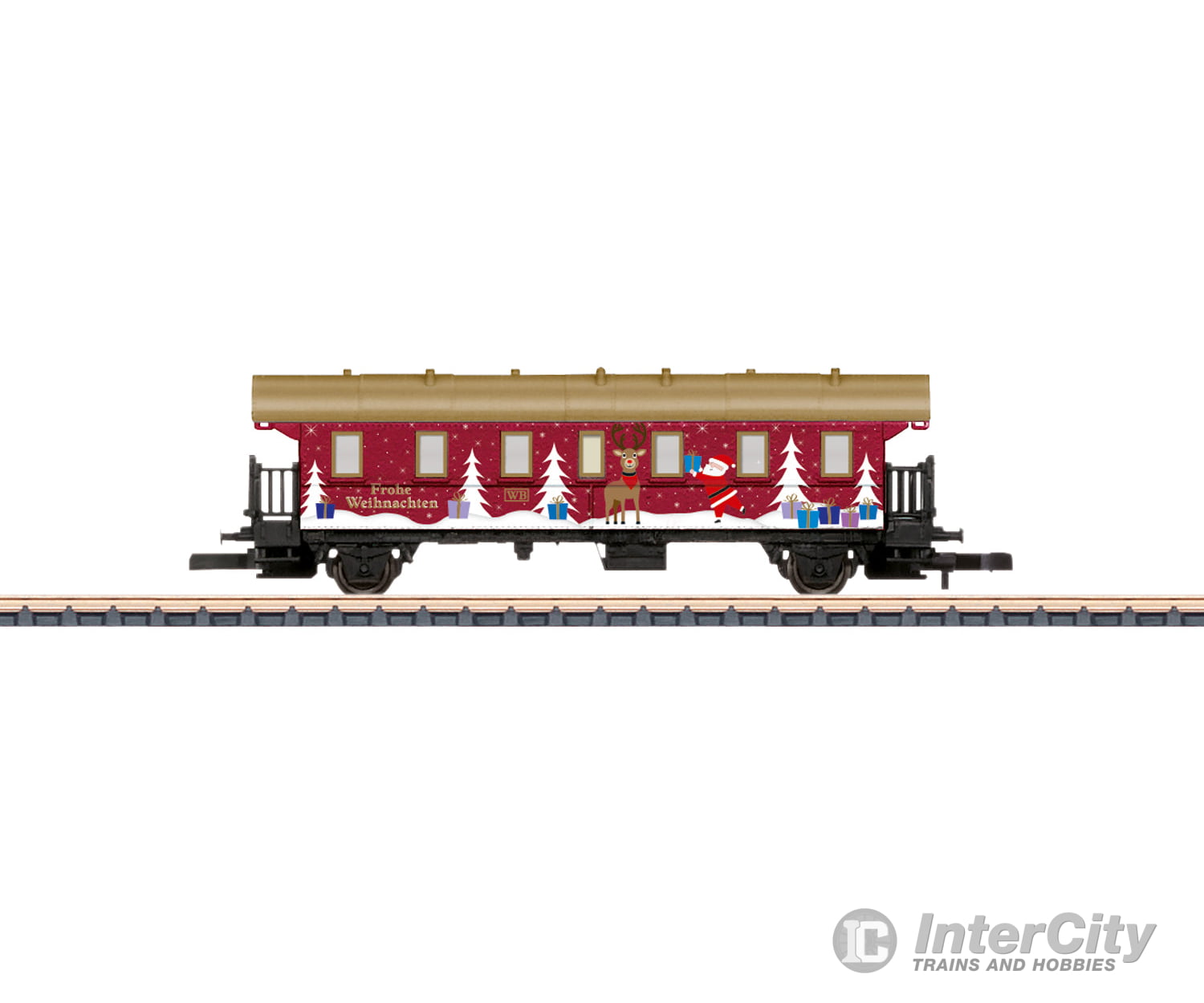 Marklin 80635 Z Z Gauge Christmas Car for 2025 European Freight Cars