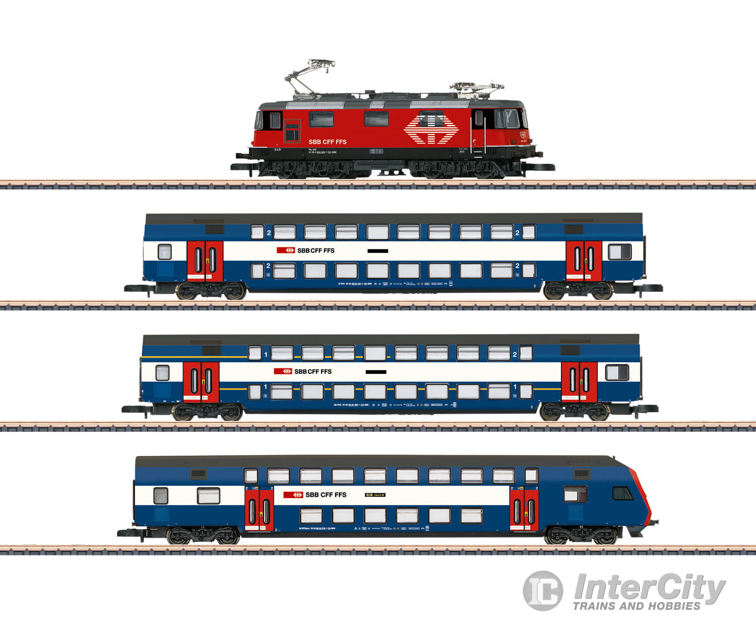 Marklin 81195 Z Sbb Zürich S-Bahn Train Set With A Class Re 420 Starter & Sets