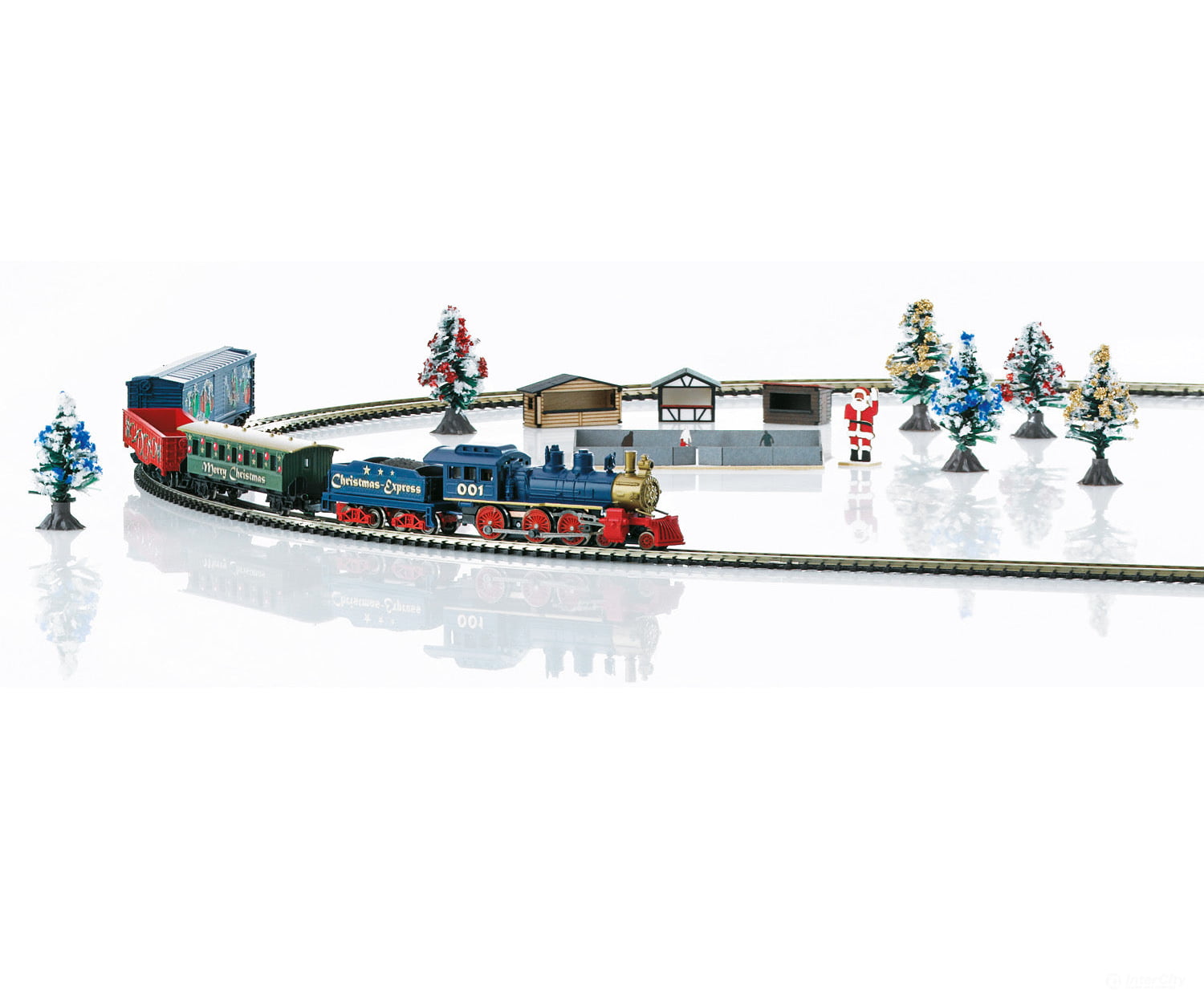Marklin 81846 Christmas Starter Set. Exclusively for the USA 120 Volts. Steam Freight Train with an Oval of Track - Default Title (IC-MARK-81846)
