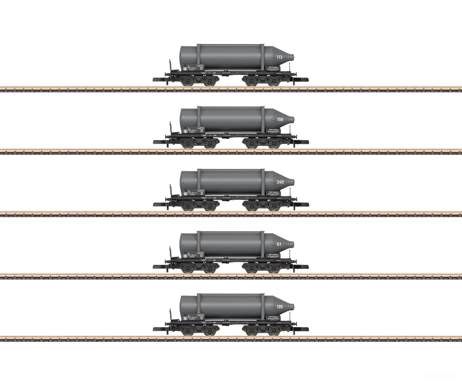 Marklin 82092 Z Db Carbide Container Car Set. European Freight Cars