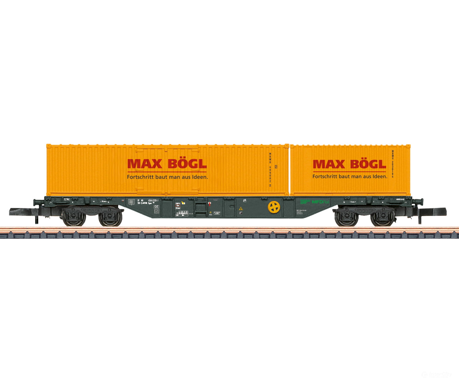 Marklin 82642 Z Type Sgns Container Transport Car with Containers (MHI Exclusive Item) - European Freight Cars