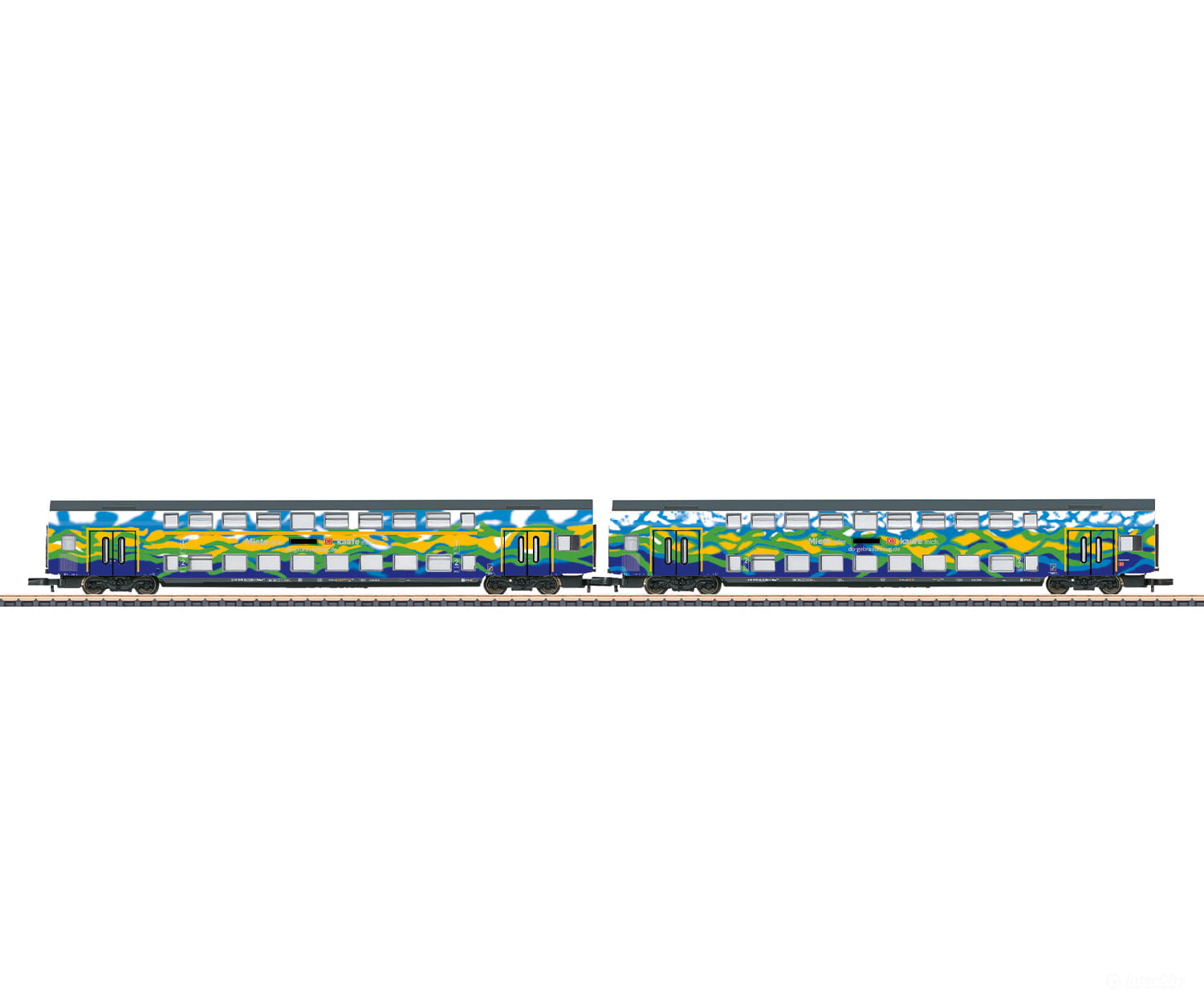 Marklin 87306 Z ’Touristik’ 1 Bi-Level Car Set European Passenger Cars