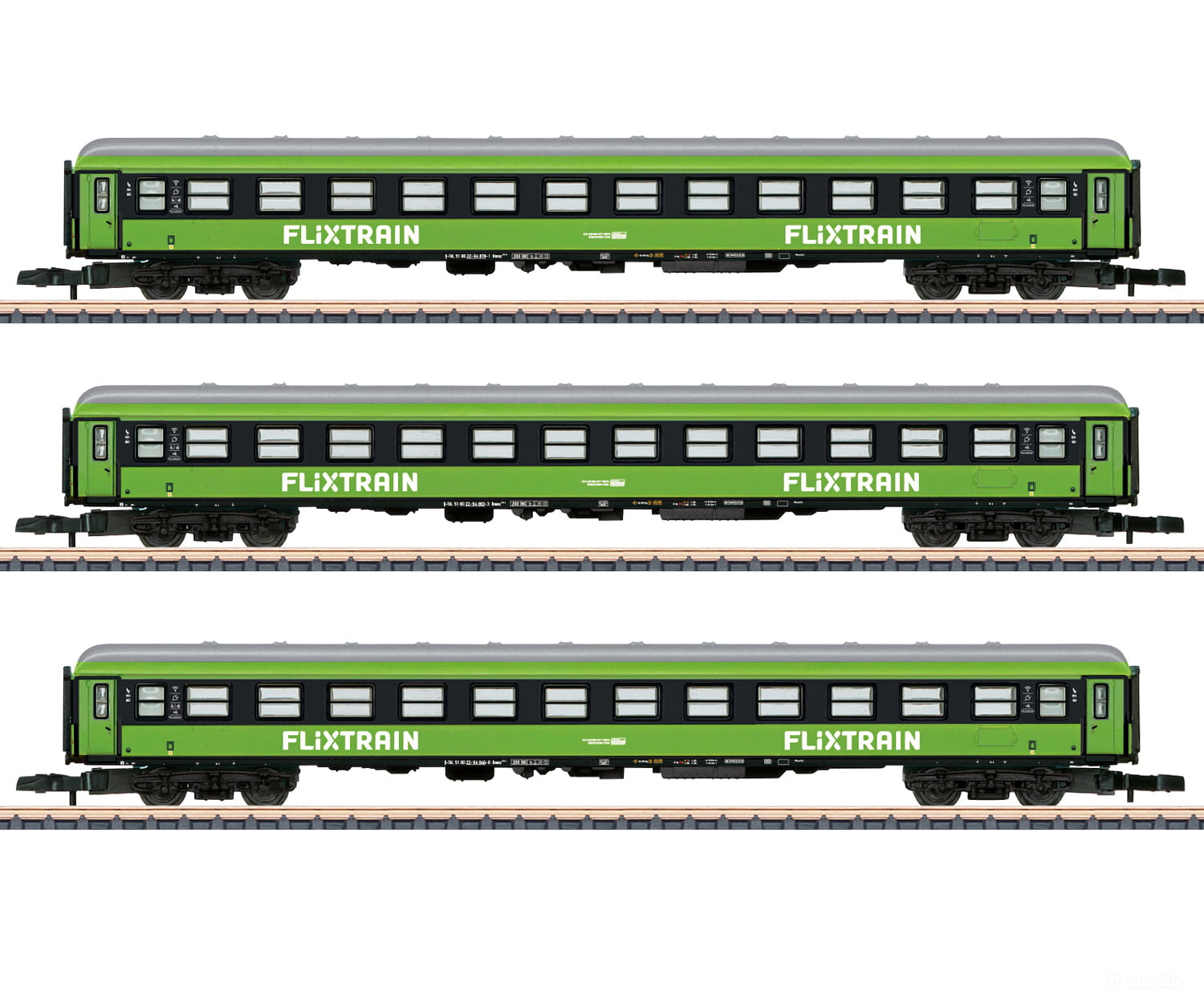 Marklin 87403 Z Express Train Car Set (MHI Exclusive Item) European Passenger Cars