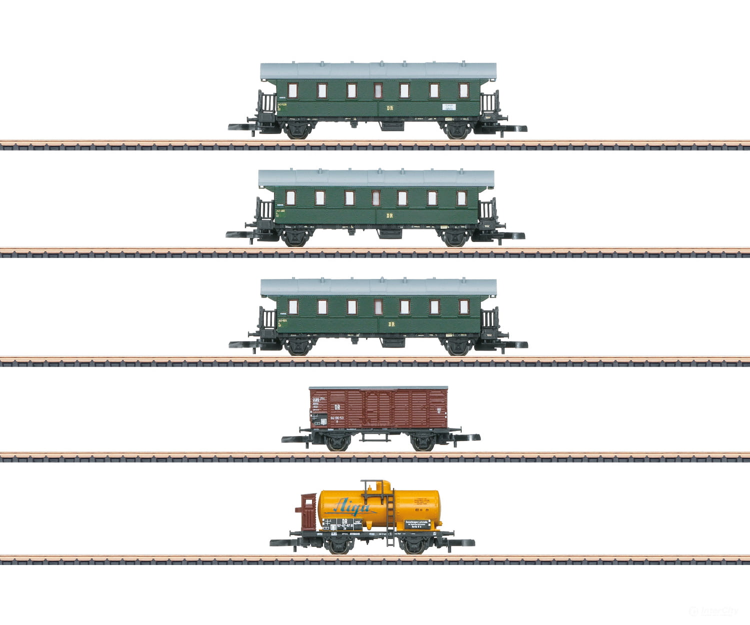 Marklin 87503 Z Dr Rügen Sunbathers Mixed Use Train Car Set European Passenger Cars