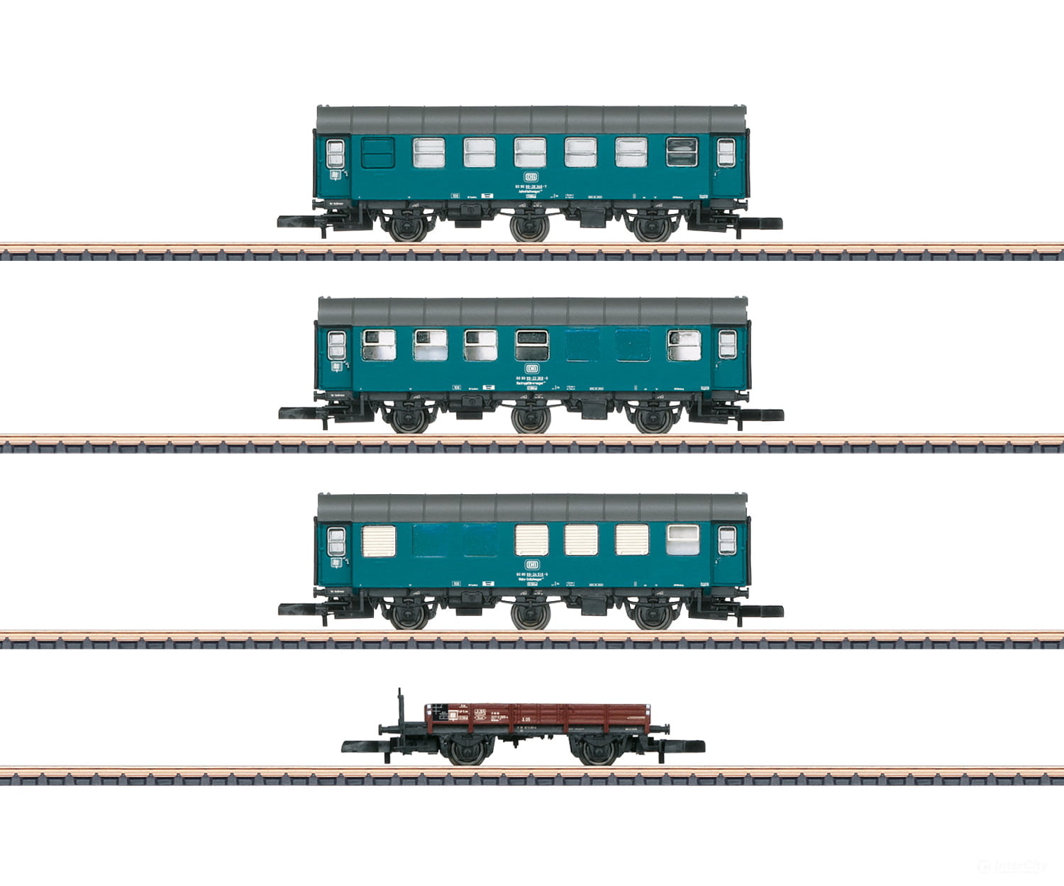 Marklin 87762 Z Db Construction Train Car Set European Freight Cars