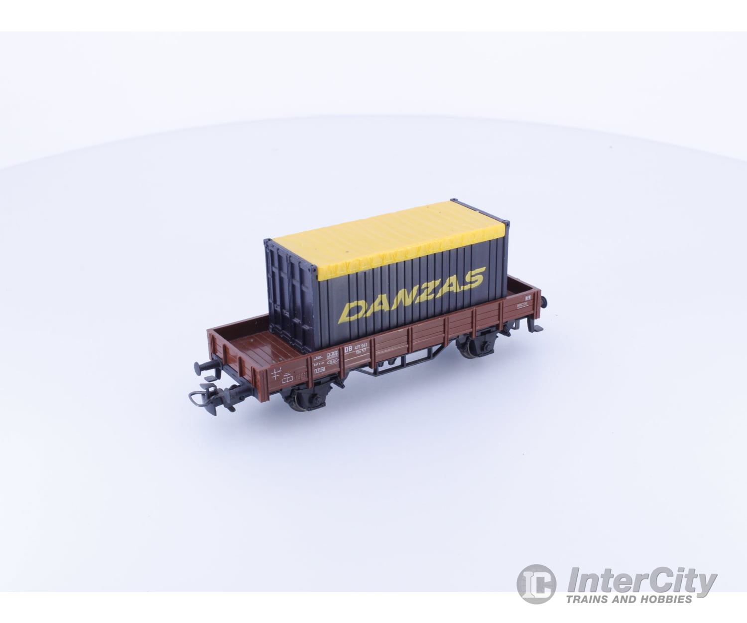 Marklin FC HO DB Flat Car with Container 471941 European Freight Cars