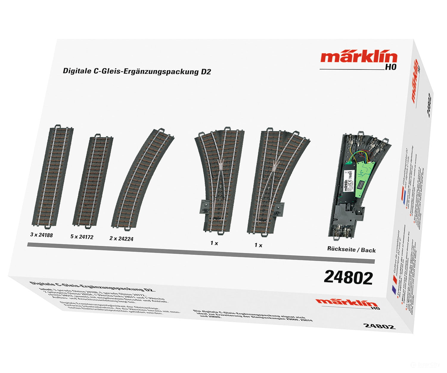 Marklin 24802 Digital C Track D2 Extension Set - Default Title (IC-MARK-24802)