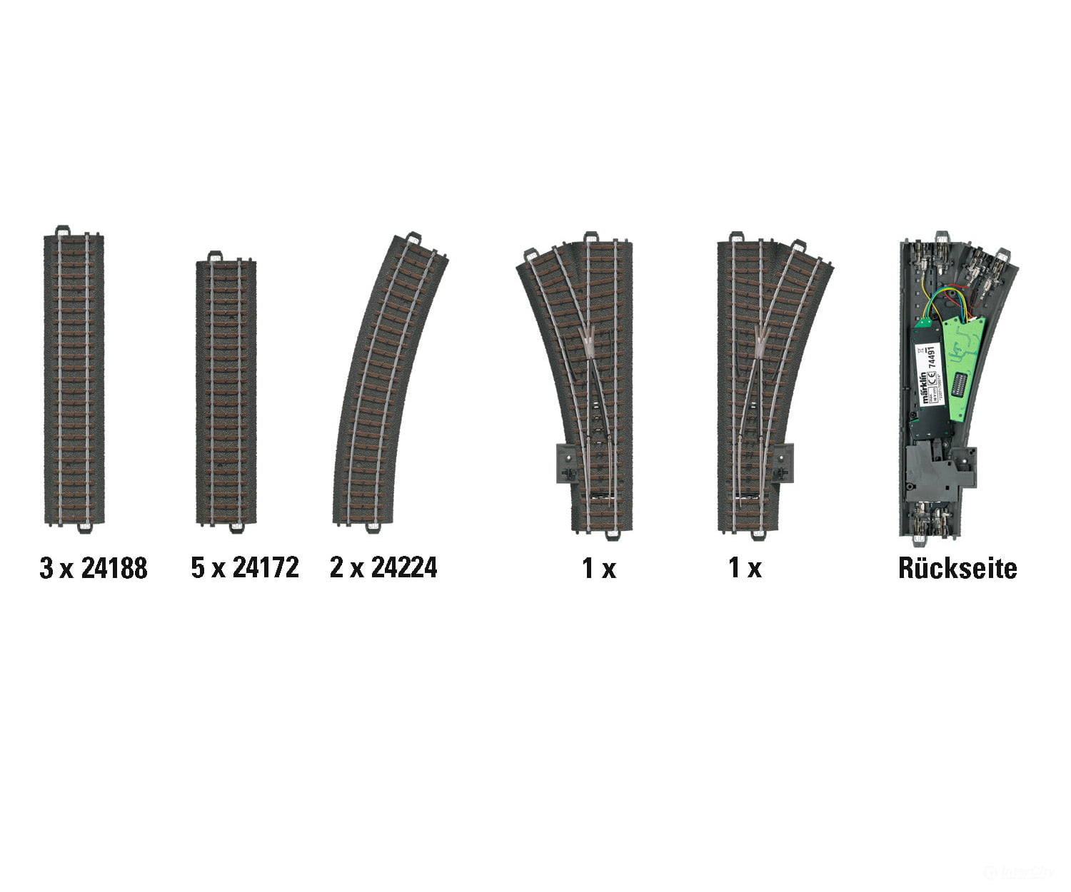 Marklin 24802 Digital C Track D2 Extension Set - Default Title (IC-MARK-24802)