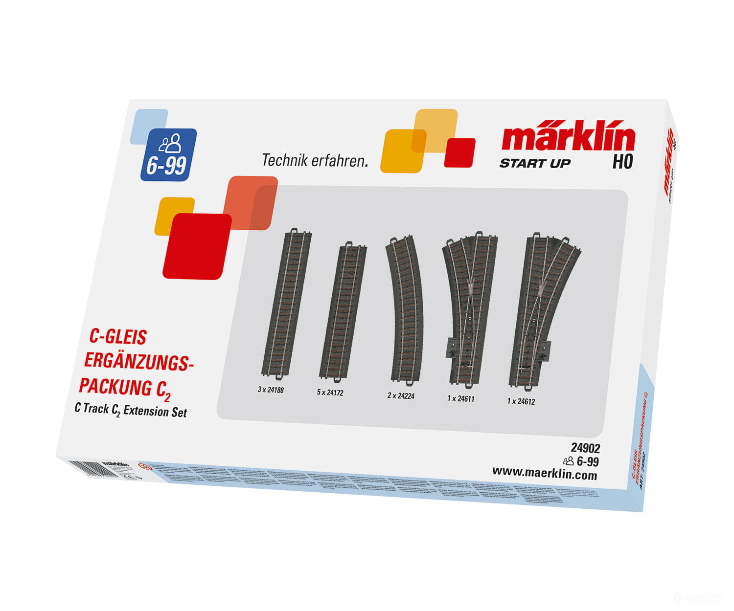 Marklin 24902 Marklin Start up - C Track C2 Extension Set - Default Title (IC-MARK-24902)