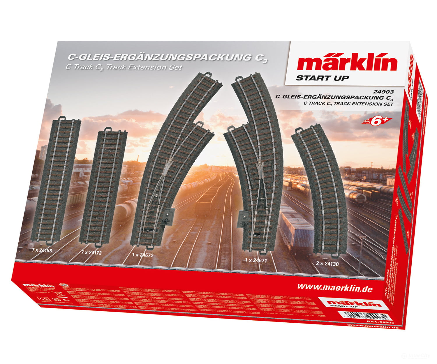 Marklin 24903 Marklin Start up - C Track C3 Track Extension Set - Default Title (IC-MARK-24903)