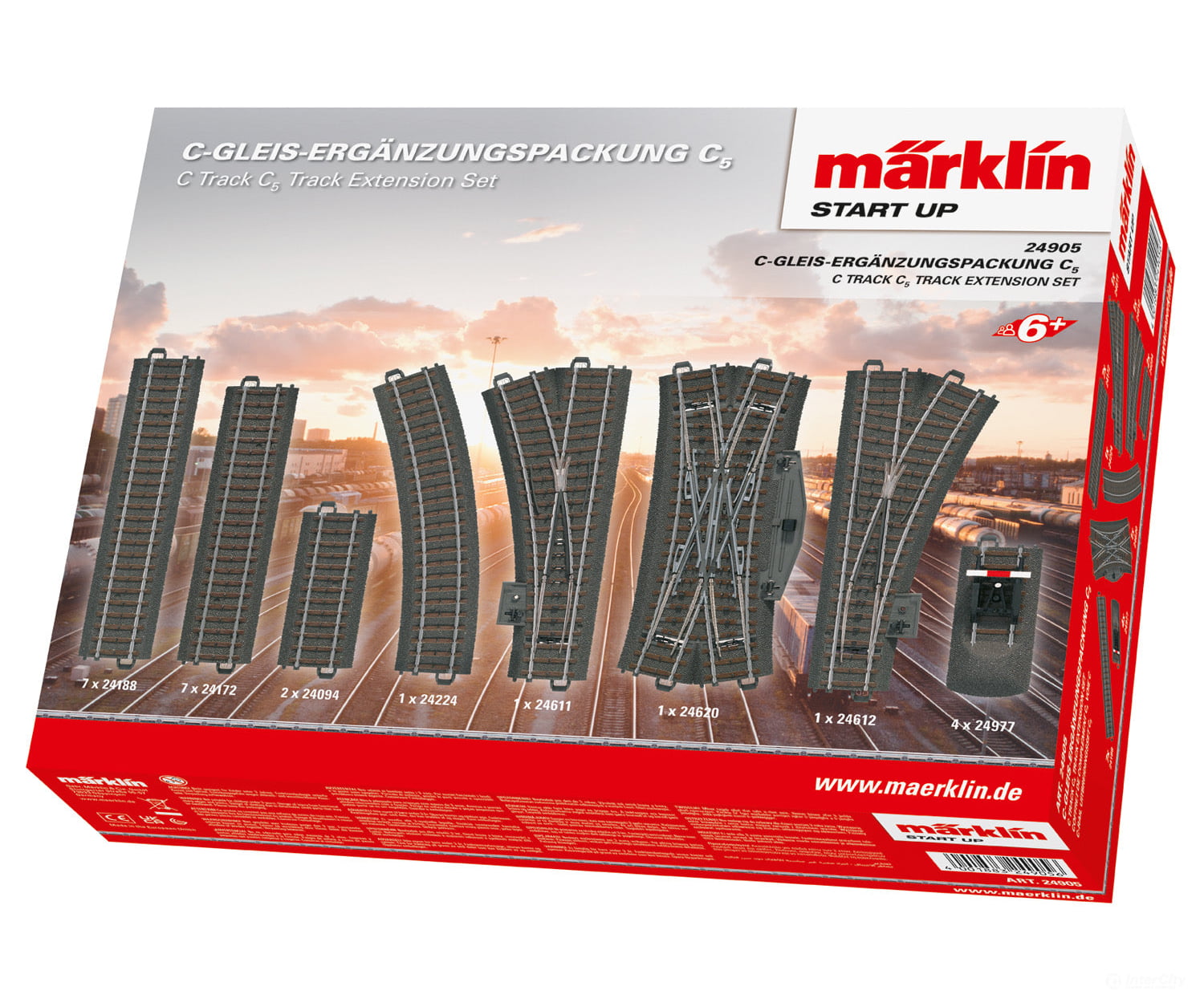 Marklin 24905 Marklin Start up - C Track C5 Track Extension Set - Default Title (IC-MARK-24905)