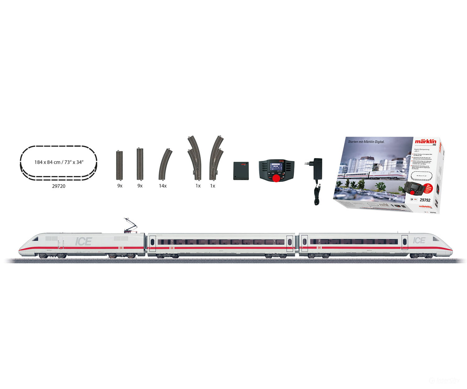 Marklin 29792 DB AG "ICE 2" Digital Starter Set - Default Title (IC-MARK-29792)