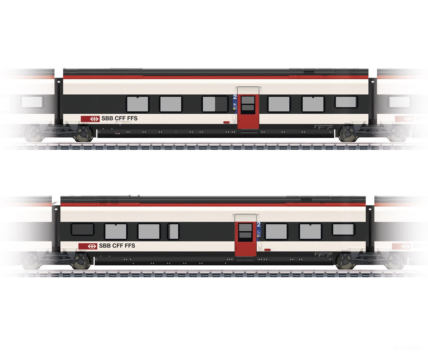 Marklin 43461 SBB-CFF-FFS Add-On Car Set 1 for the Class RABe 501 Giruno - Default Title (IC-MARK-43461)