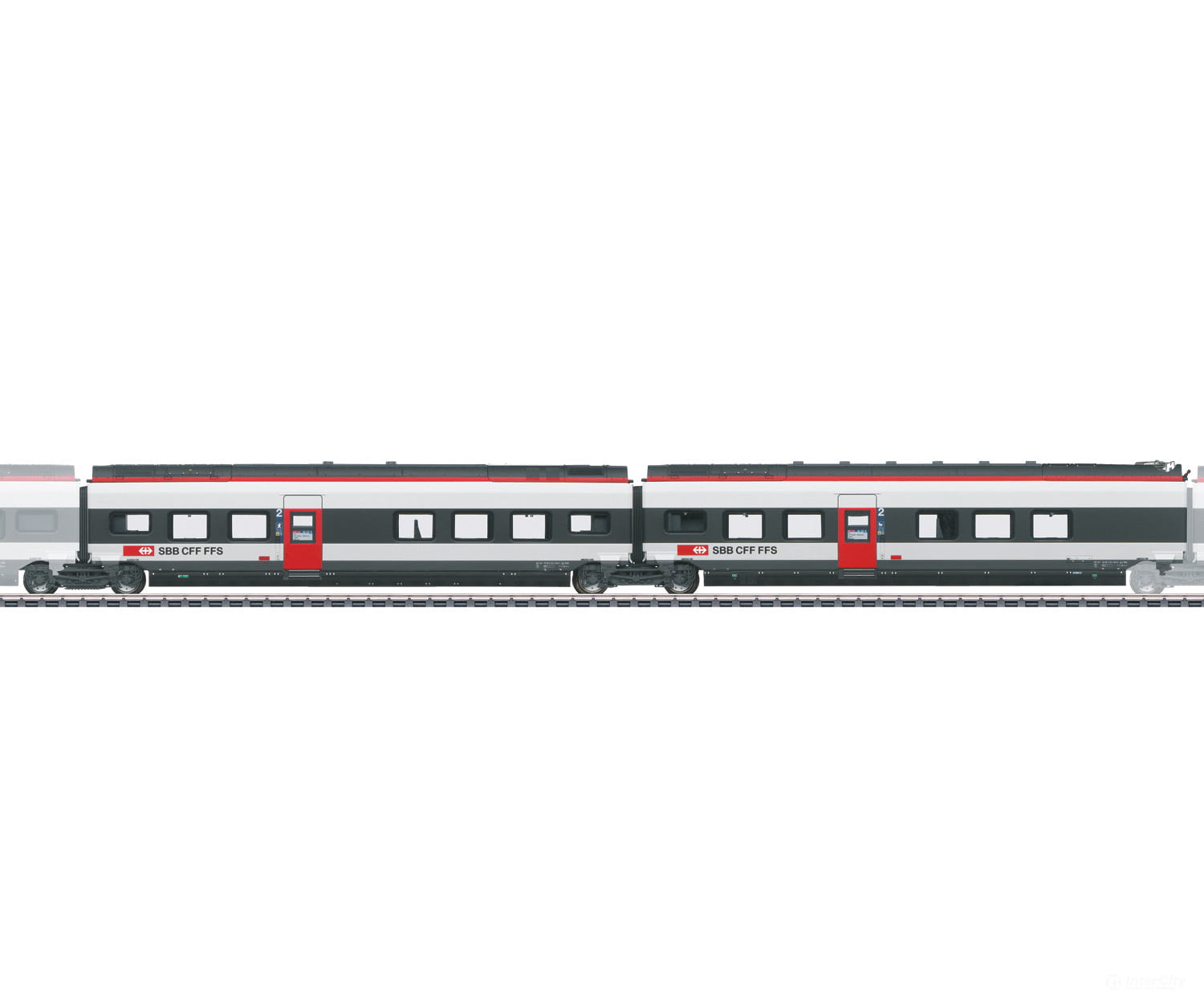 Marklin 43462 SBB-CFF-FFS Add-On Car Set 2 for the Class RABe 501 Giruno - Default Title (IC-MARK-43462)