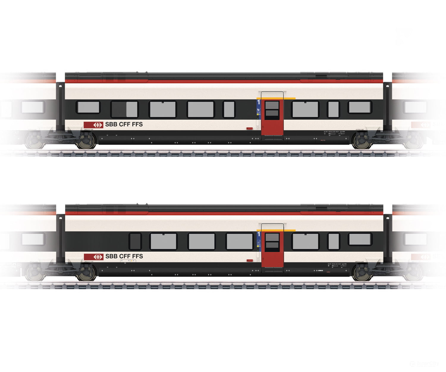 Marklin 43463 SBB-CFF-FFS Add-On Car Set 3 for the Class RABe 501 Giruno - Default Title (IC-MARK-43463)