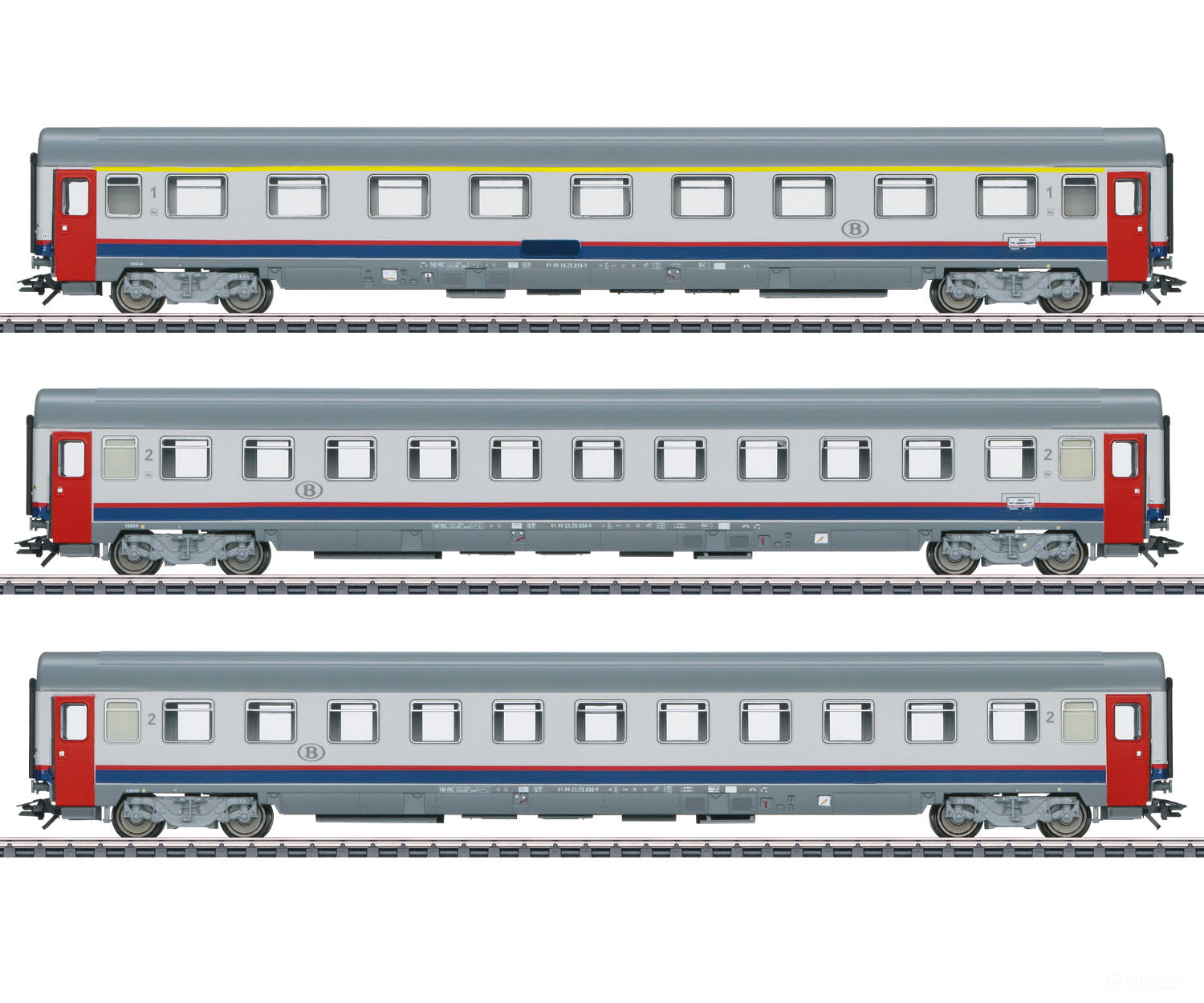 Marklin 43523 SNCB "EC 90 Vauban" Express Train Passenger Car Set - Default Title (IC-MARK-43523)