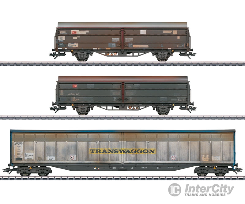 Marklin Ho 47349 Db Ag Sliding Wall Wagon Set (Mhi Exclusive Item) European Freight Cars
