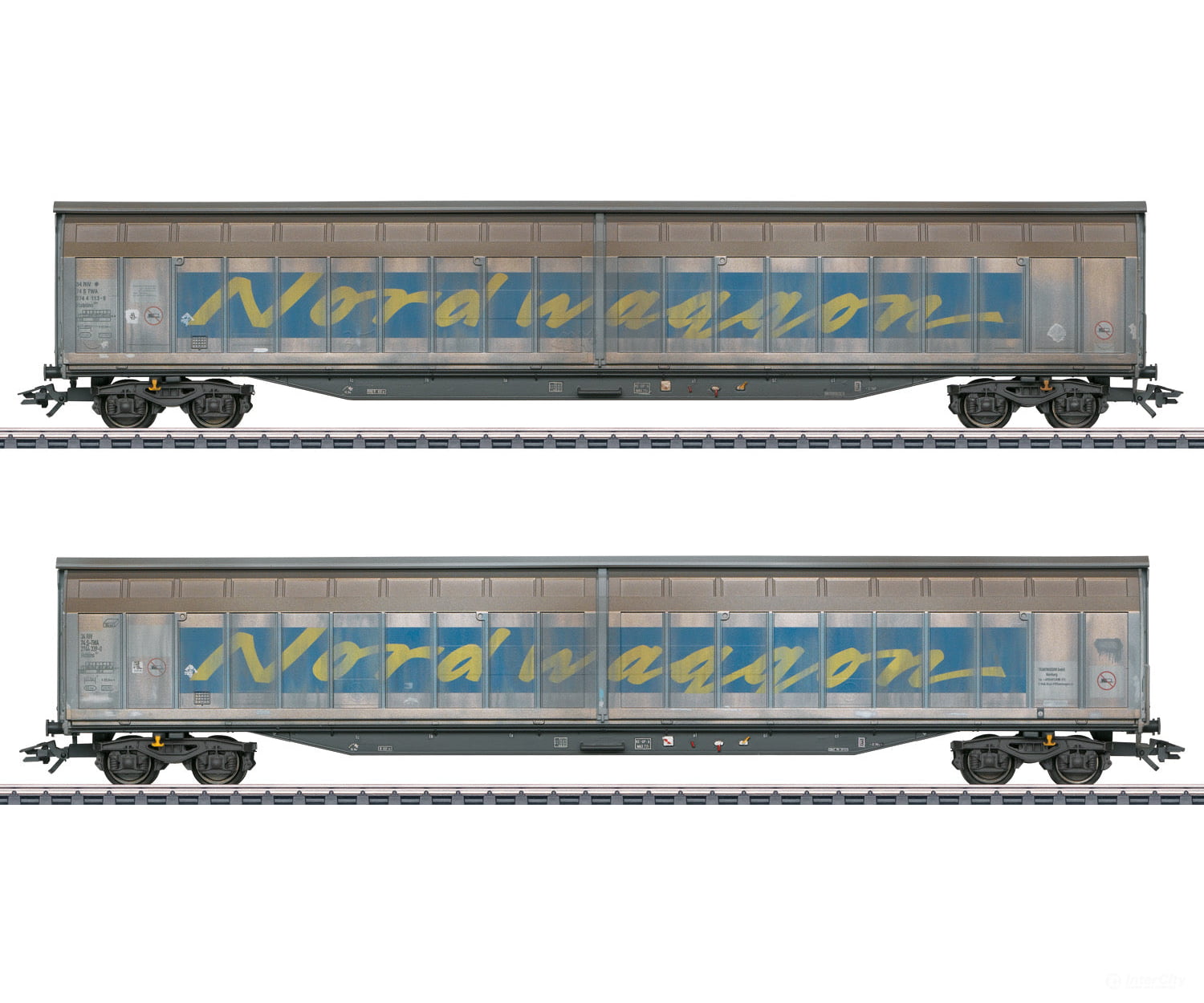 Marklin 48065 Transwaggon Sliding Wall Boxcar Set - Default Title (IC-MARK-48065)