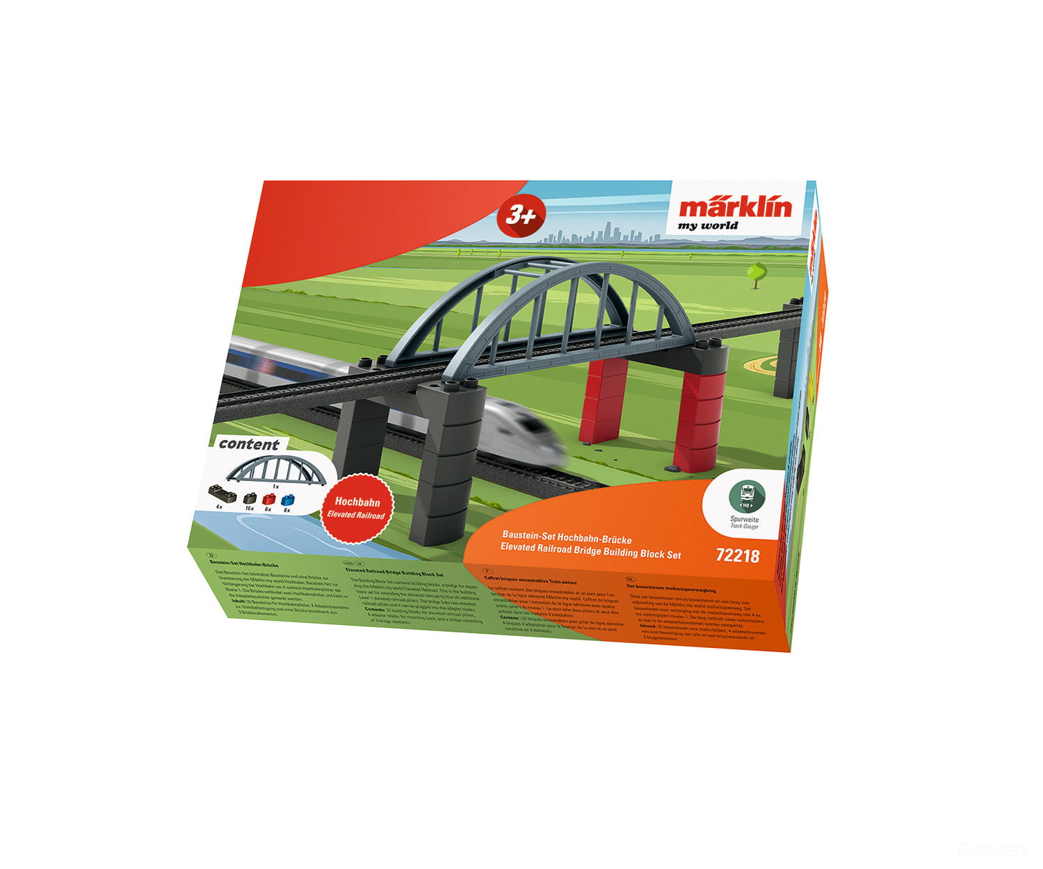 Marklin 72218 Marklin my world - Elevated Railroad Bridge Building Block Set - Default Title (IC-MARK-72218)