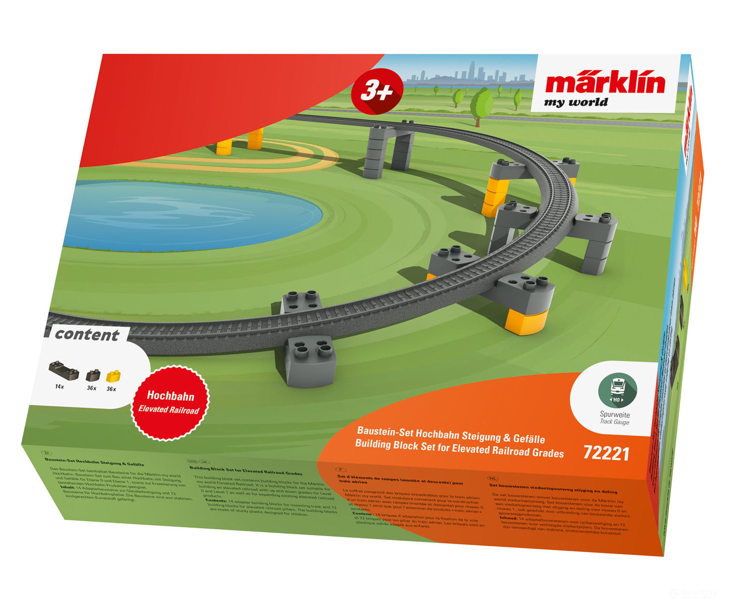 Marklin 72221 Marklin my world - Building Block Set for Elevated Railroad Grades - Default Title (IC-MARK-72221)