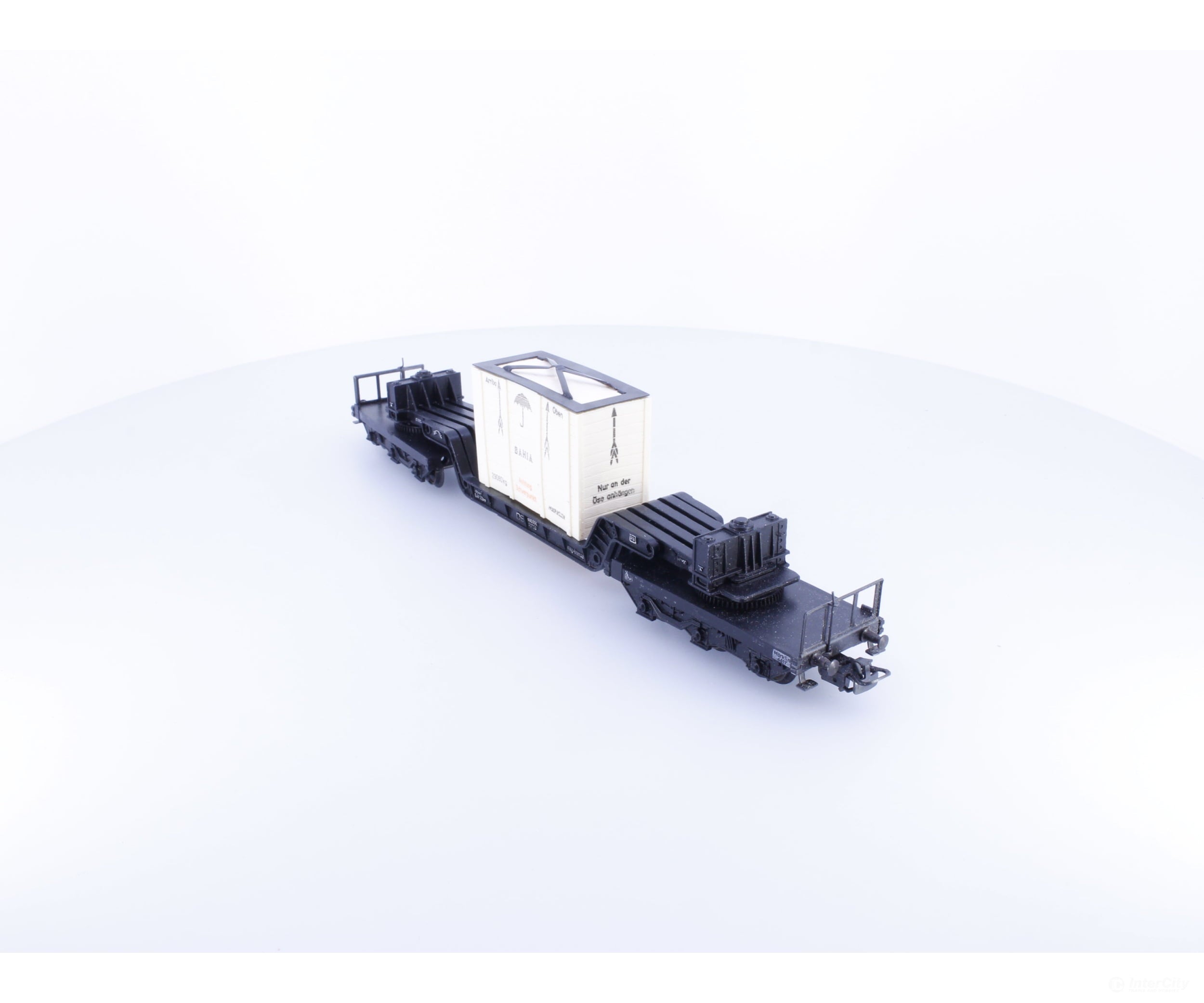 Marklin HO DB Well Wagon with Case Like New - European Freight Cars