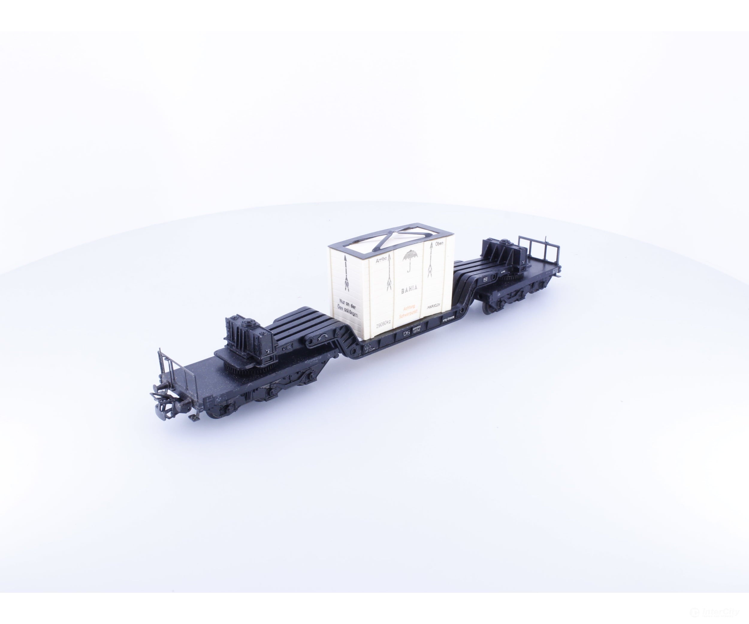 Marklin HO DB Well Wagon with Case Like New - European Freight Cars