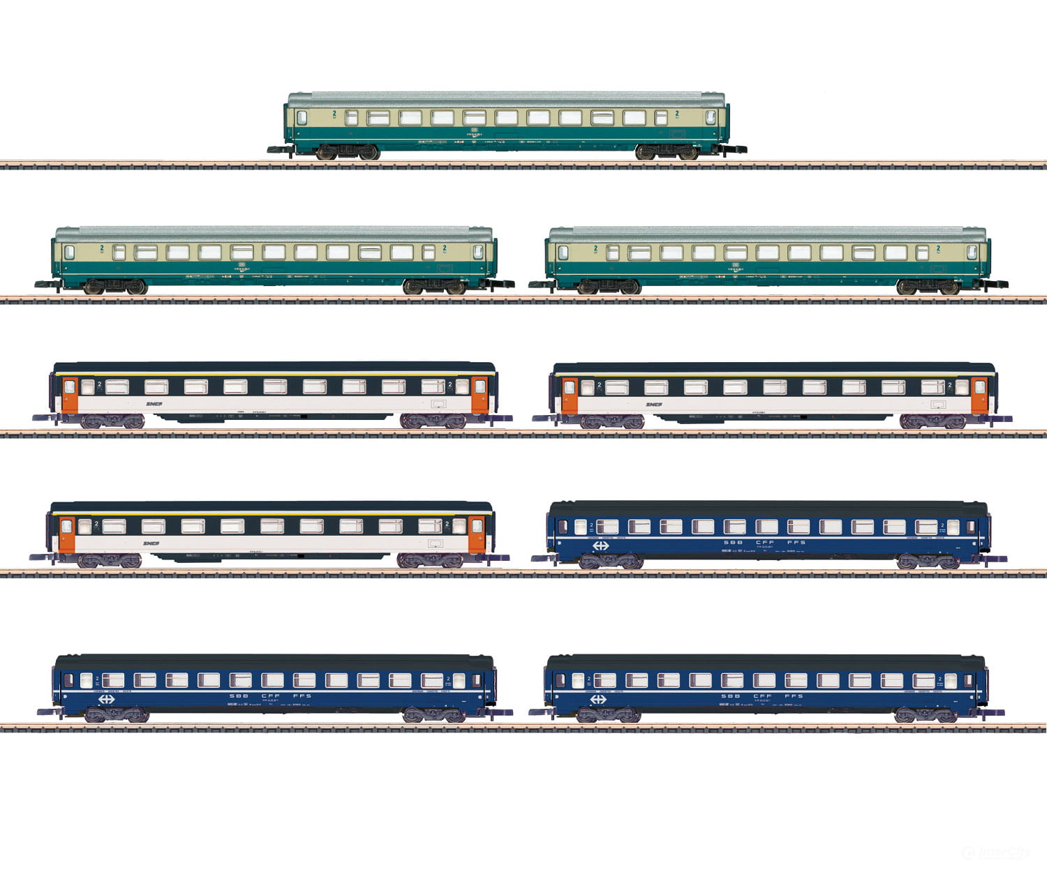 Marklin 87408 Passenger Cars Car Display - Default Title (IC-MARK-87408)