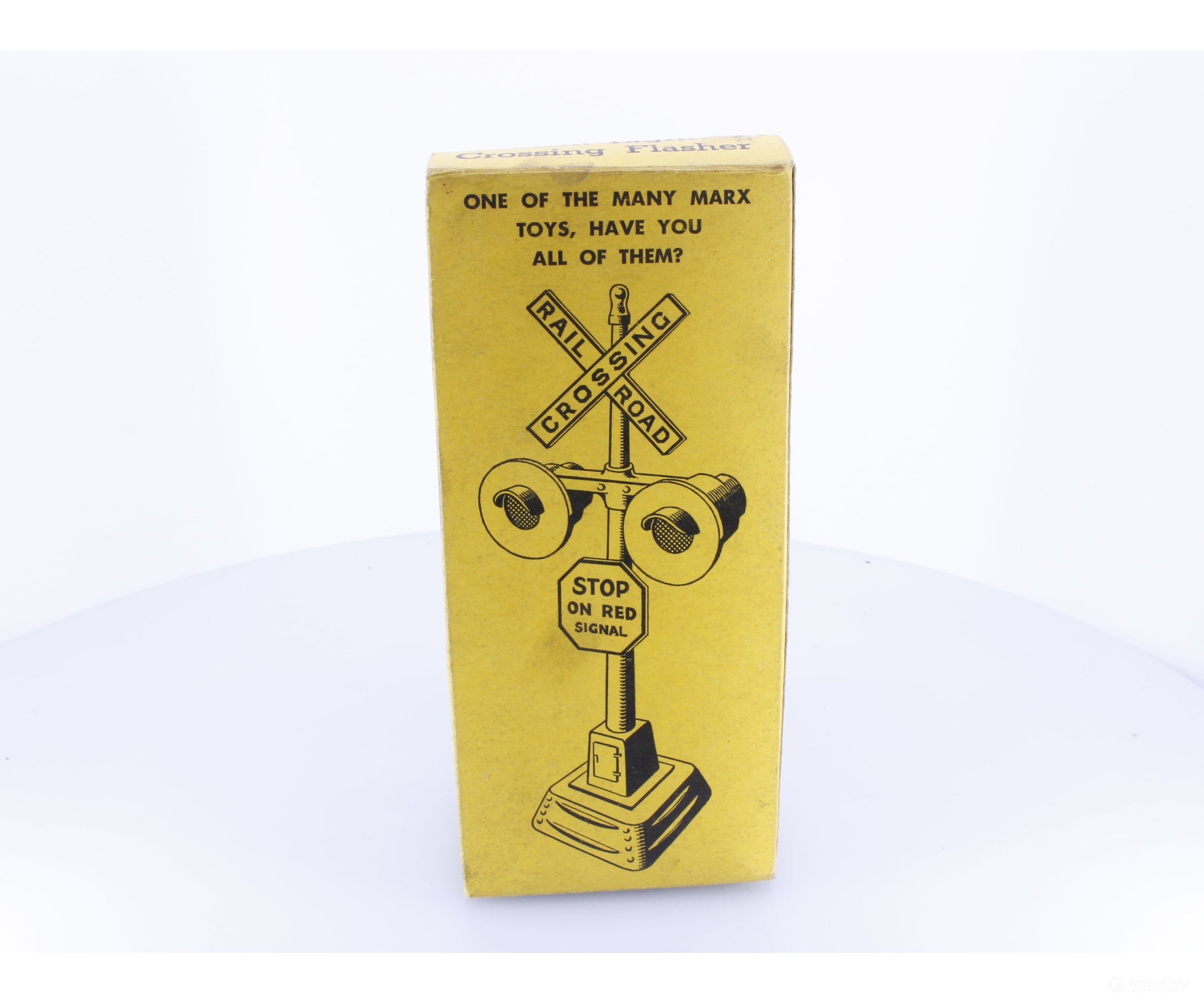 Marx 421 O Railroad Crossing Post Lit - Track Accessories