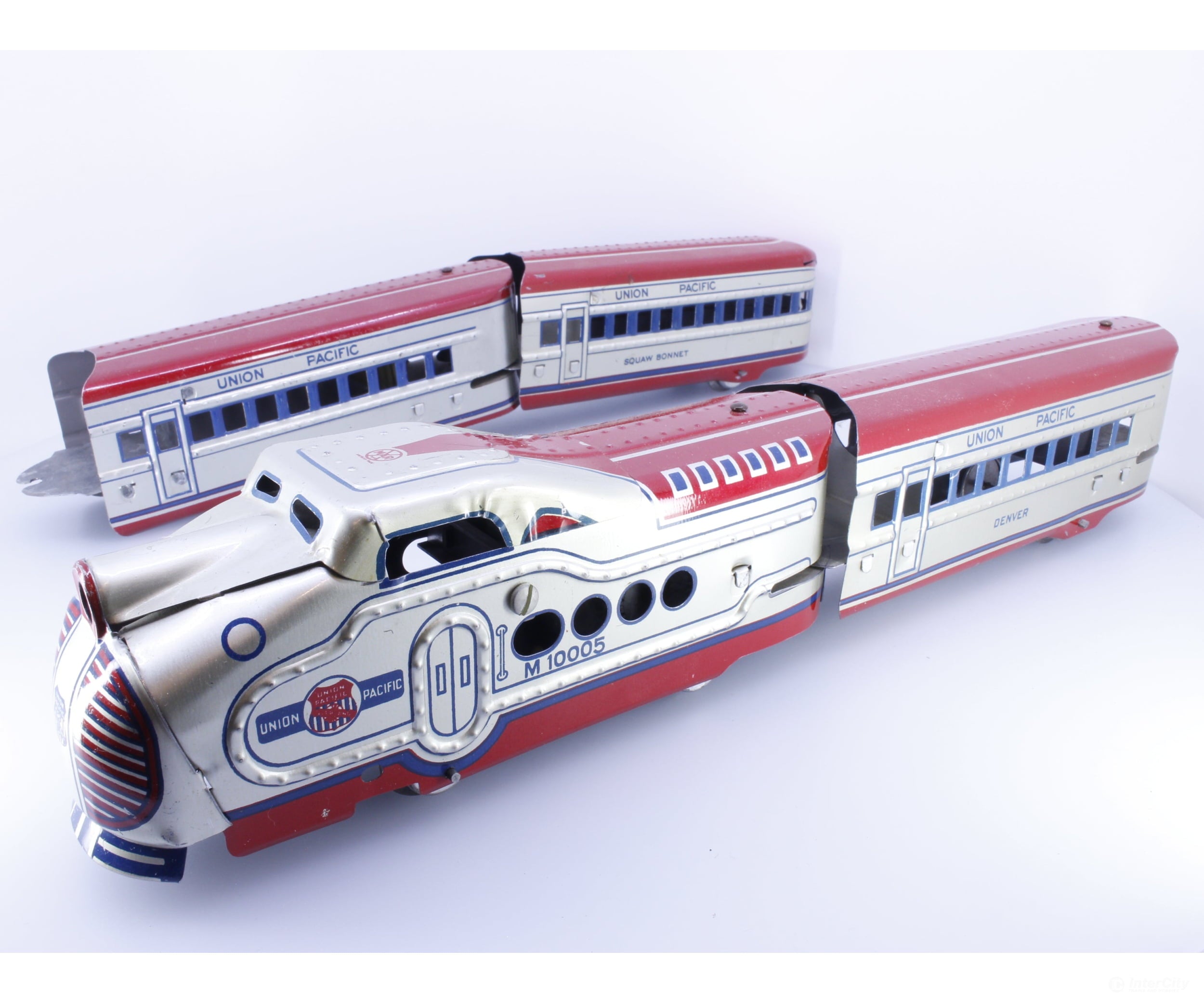 Marx M10005 O 4 Piece Vintage Tin Plate Union Pacific M10005 Train Union Pacific (UP) M 10005 Analog DC (#1)