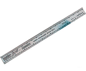 Mascott H711 Model Railroad Scale Ruler - Ho N S And O Scales Tools